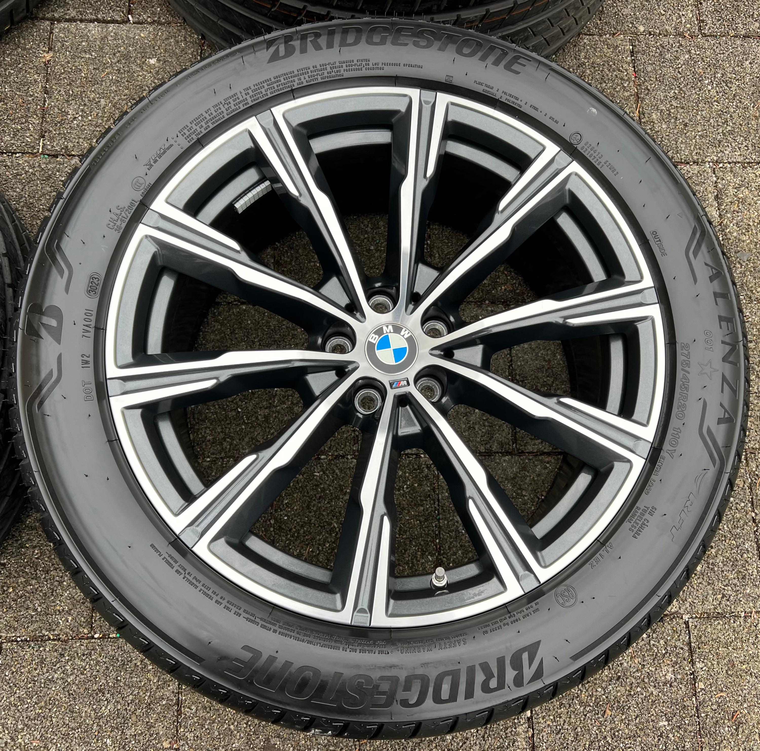 4 ORIGINAL 20" ALU SOMMERRÄDER BMW X5 G05 X6 G06 STYLING M740 275/45R20 110Y 305/40R20 112Y