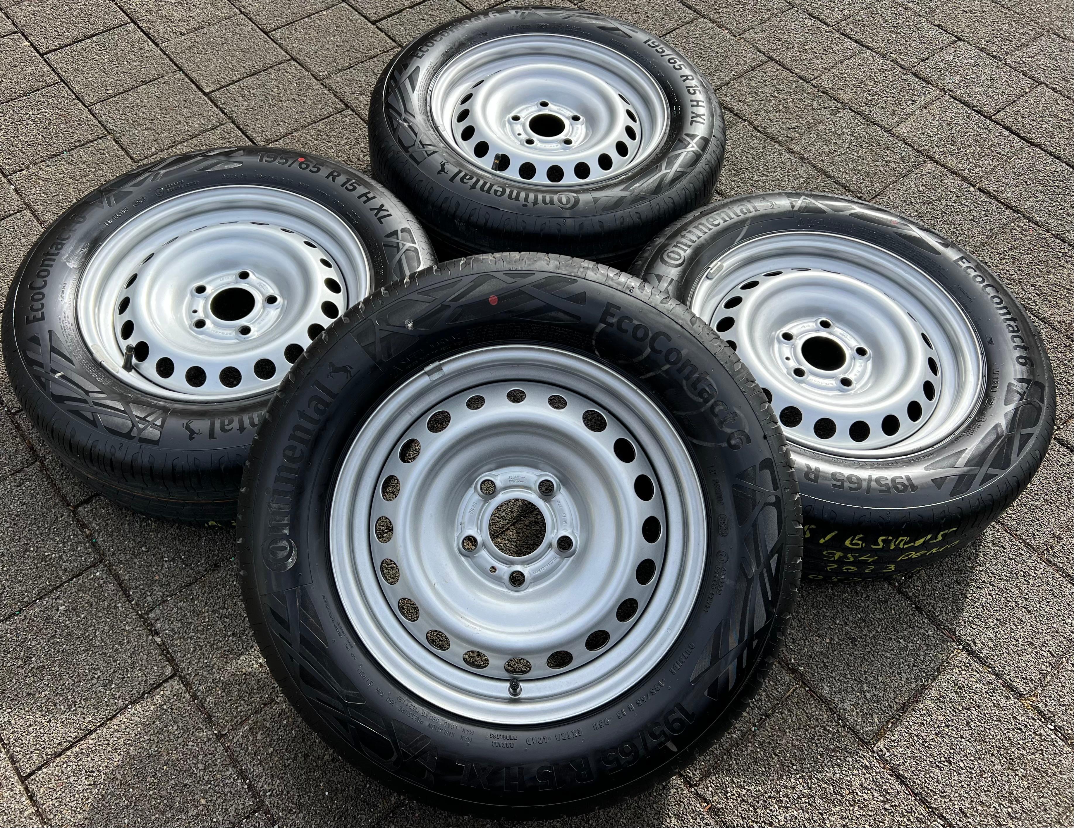 4 SOMMERRÄDER RENAULT KANGO MERCEDES CITAN T-KLASSE 195/65R15 95H CONTINENTAL