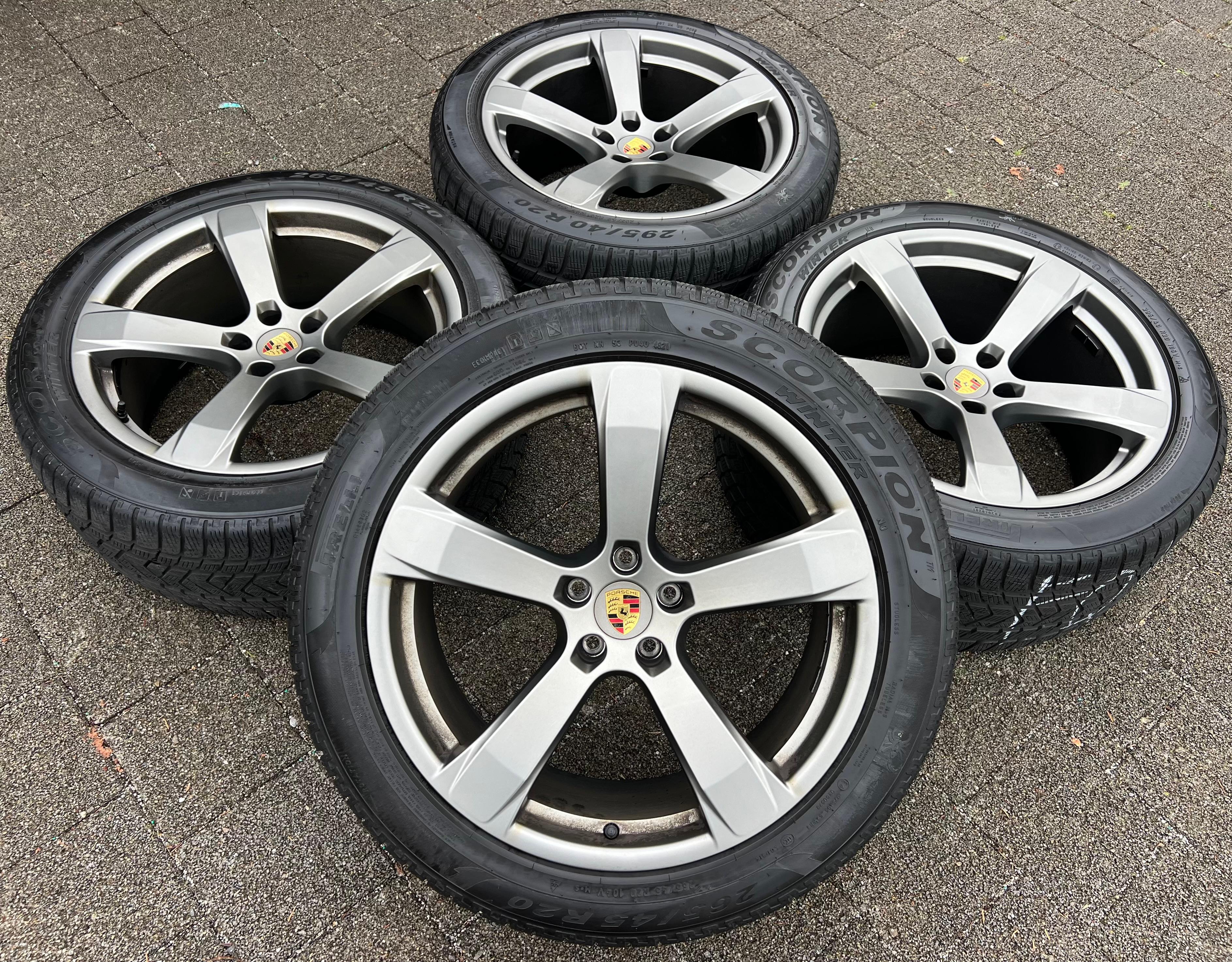 4 ORIGINAL 20" ALUFELGEN PORSCHE MACAN 95B 95B601025FM 95B601025FP RDKS