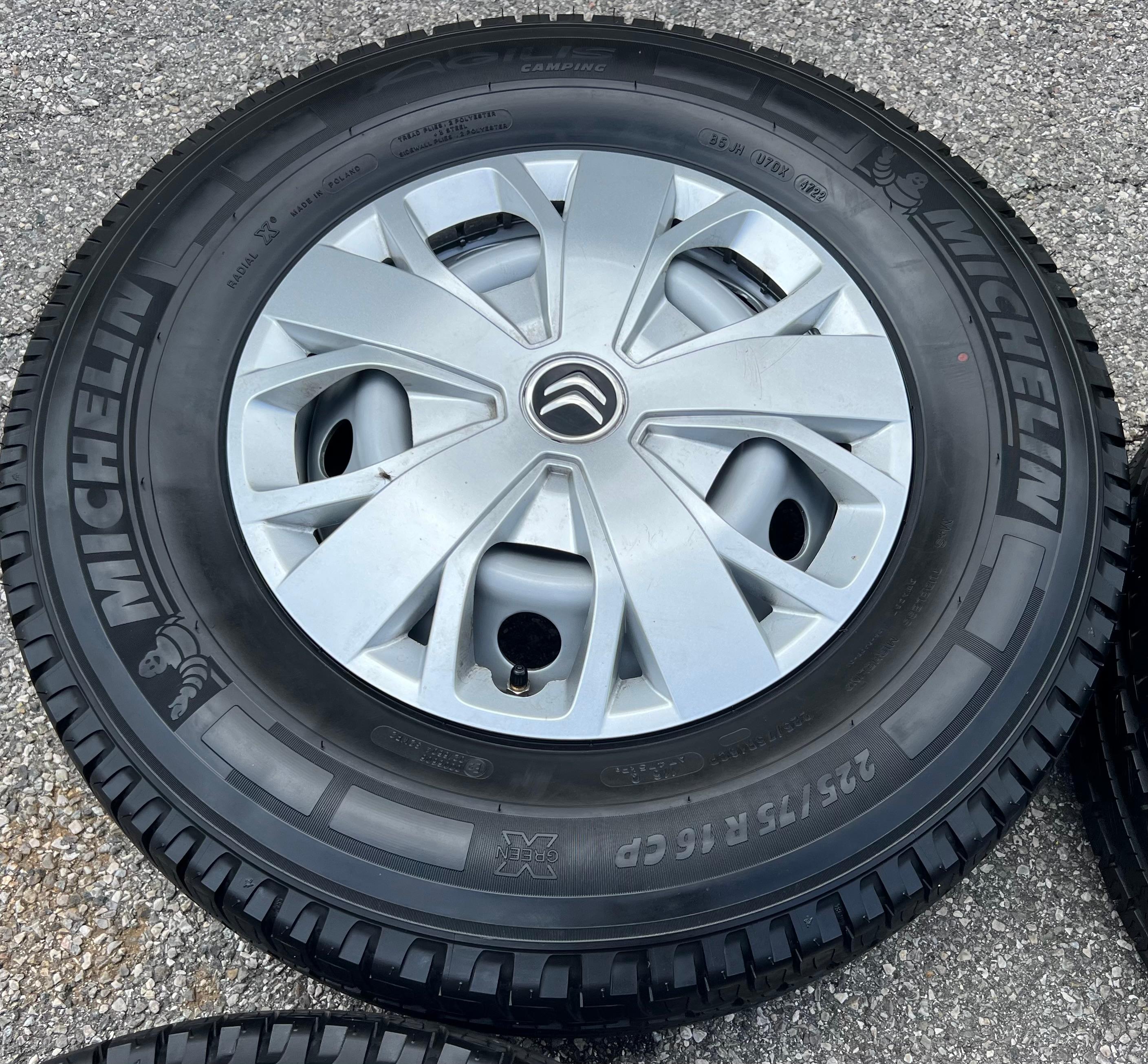 4 ROUES D'ÉTÉ PEUGEOT BOXER FIAT DUCATO CITROEN JUMPER 5x130 225/75R16C 2022