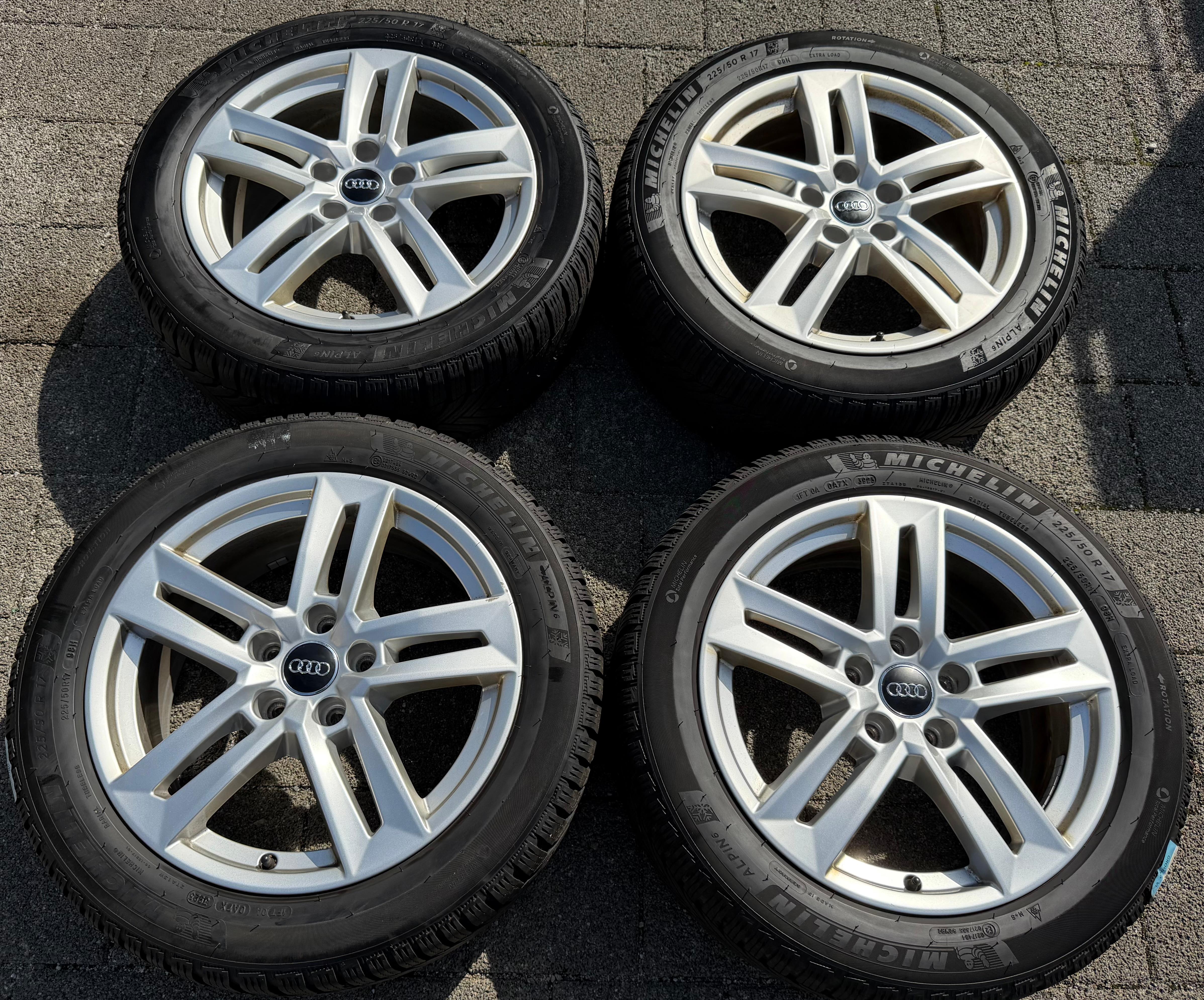 4 Original 17" Alu Winterräder Audi A4 B9 8W 8W0601025P 225/50R17 98H Michelin 2023
