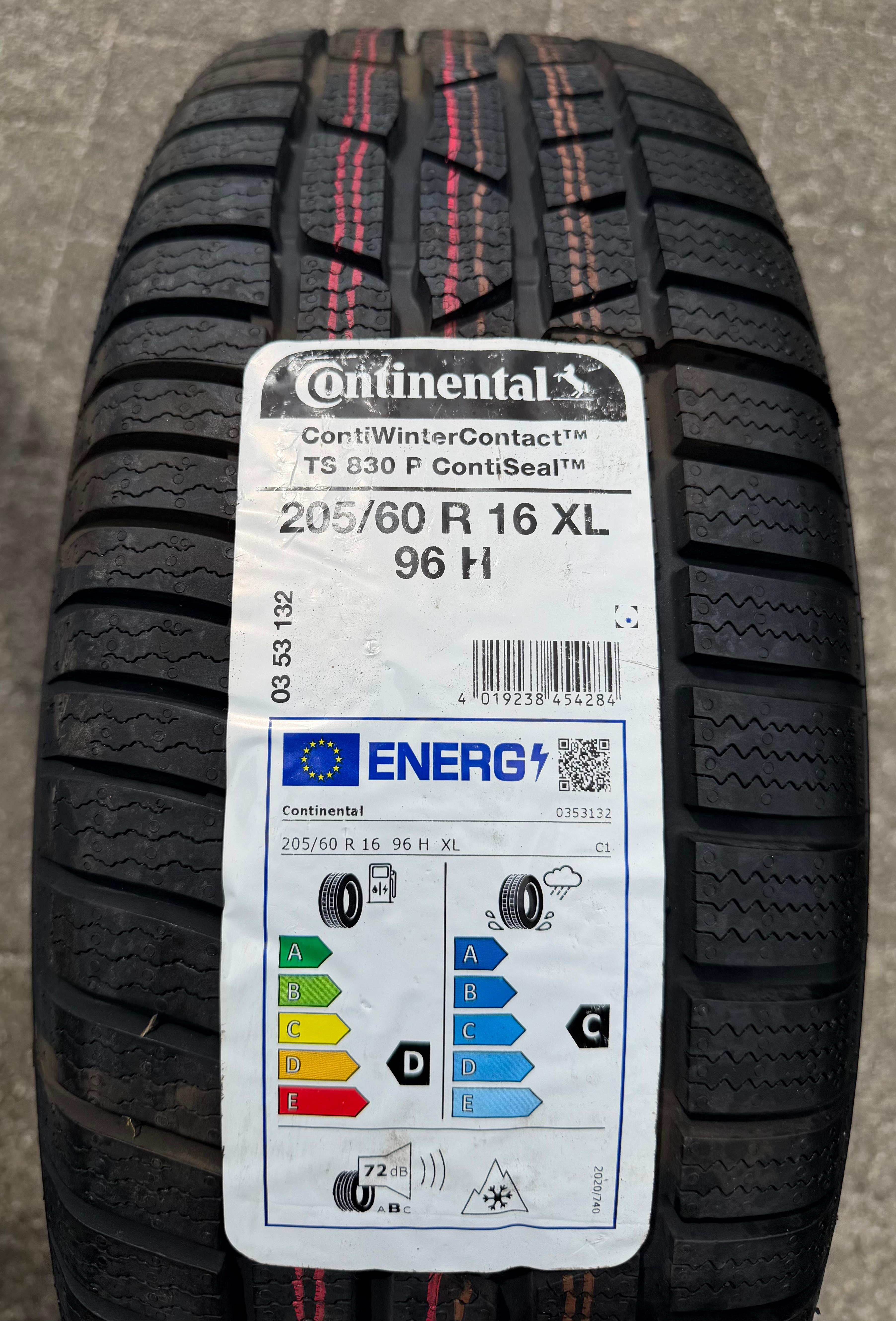 1 x 205/60R16 96H Winterreifen Continental Winter Contact TS830P NEU 2022 Seal XL
