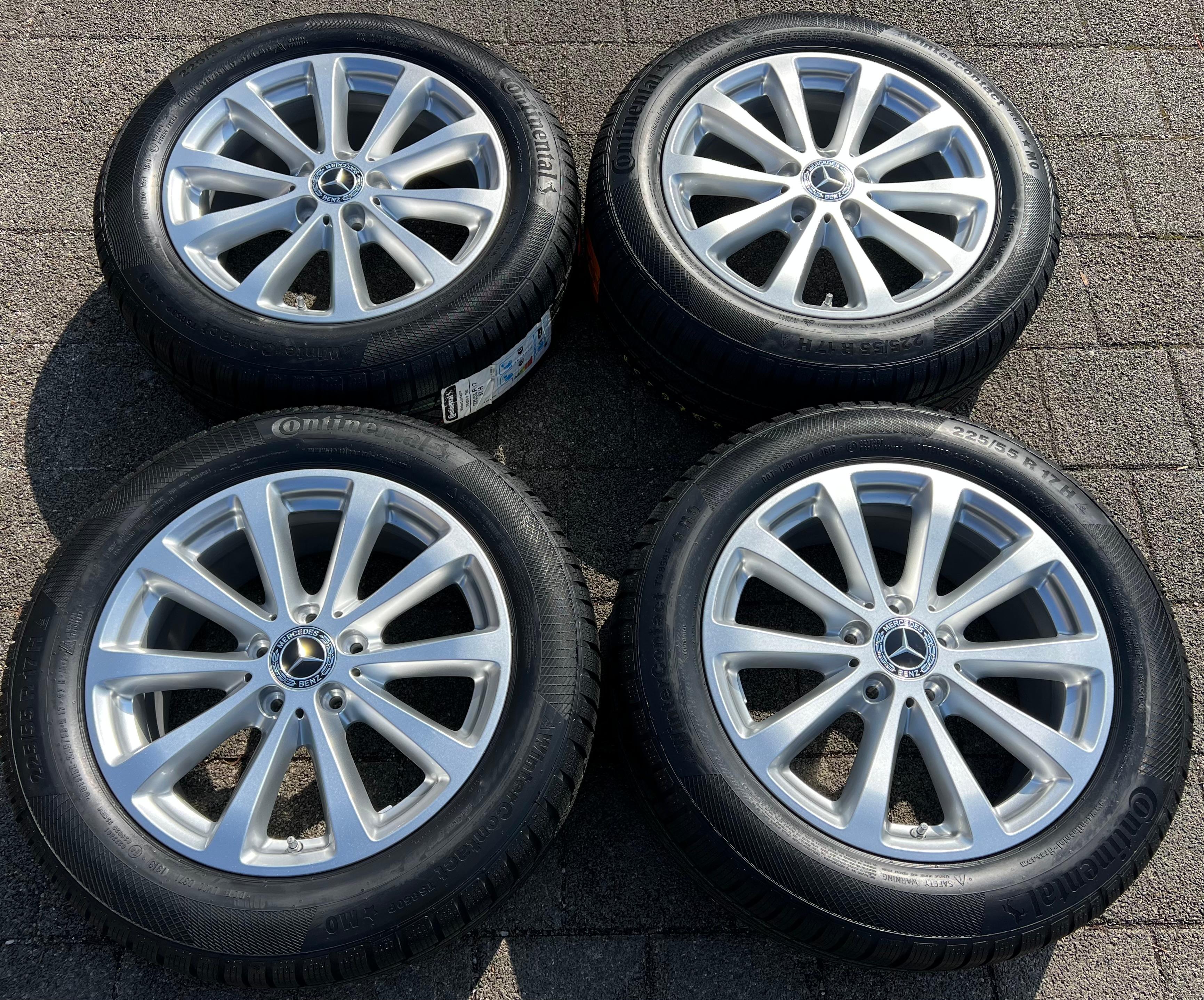 4 ORIGINAL 17" ALU WINTERRÄDER MERCEDES E-KLASSE W213 A2134011300 225/55R17 97H