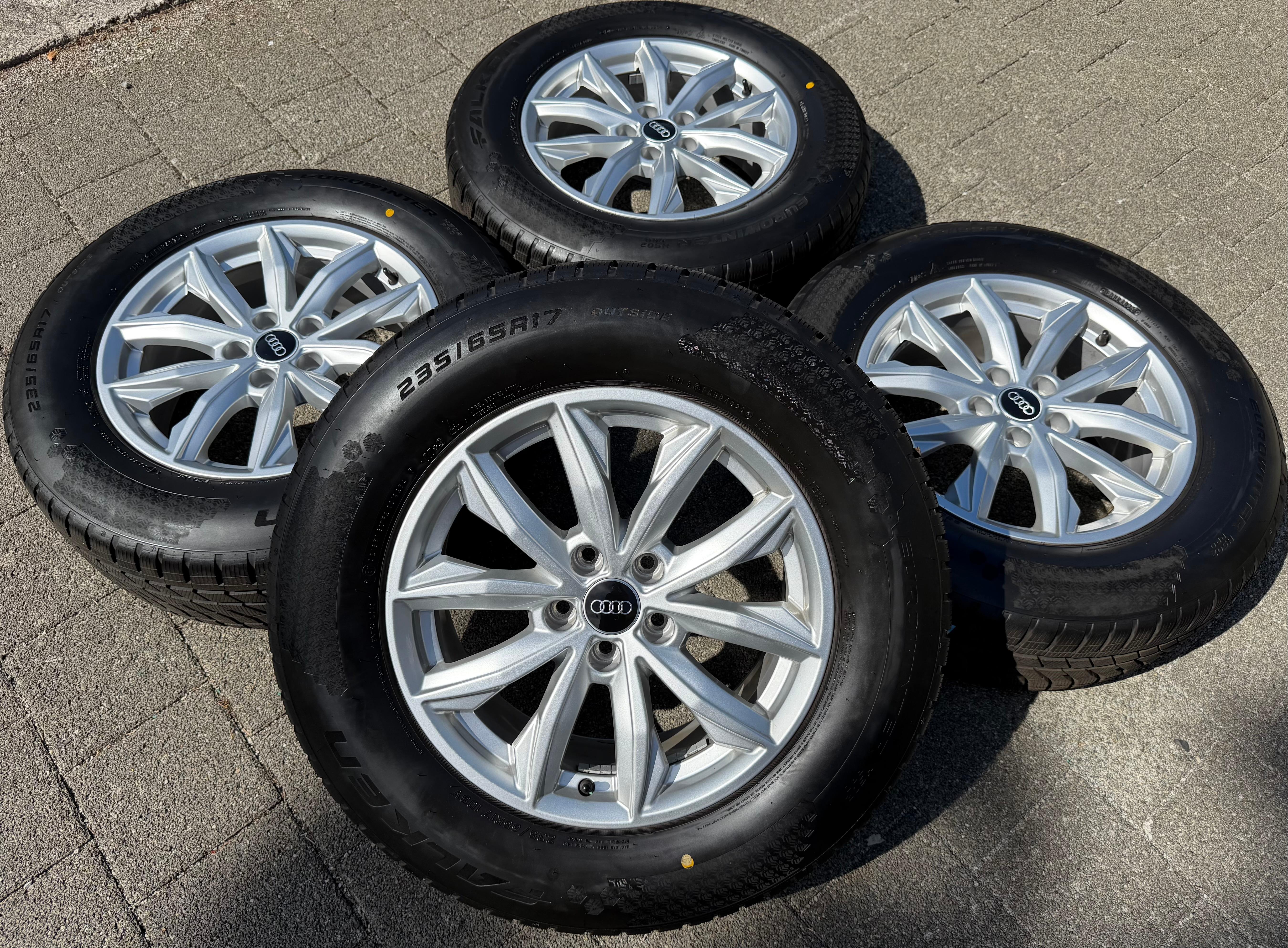 4 Original 17" Alu Winterräder Audi Q5 FY 80A601025J 7x17 ET34 235/65R17 108V 2025