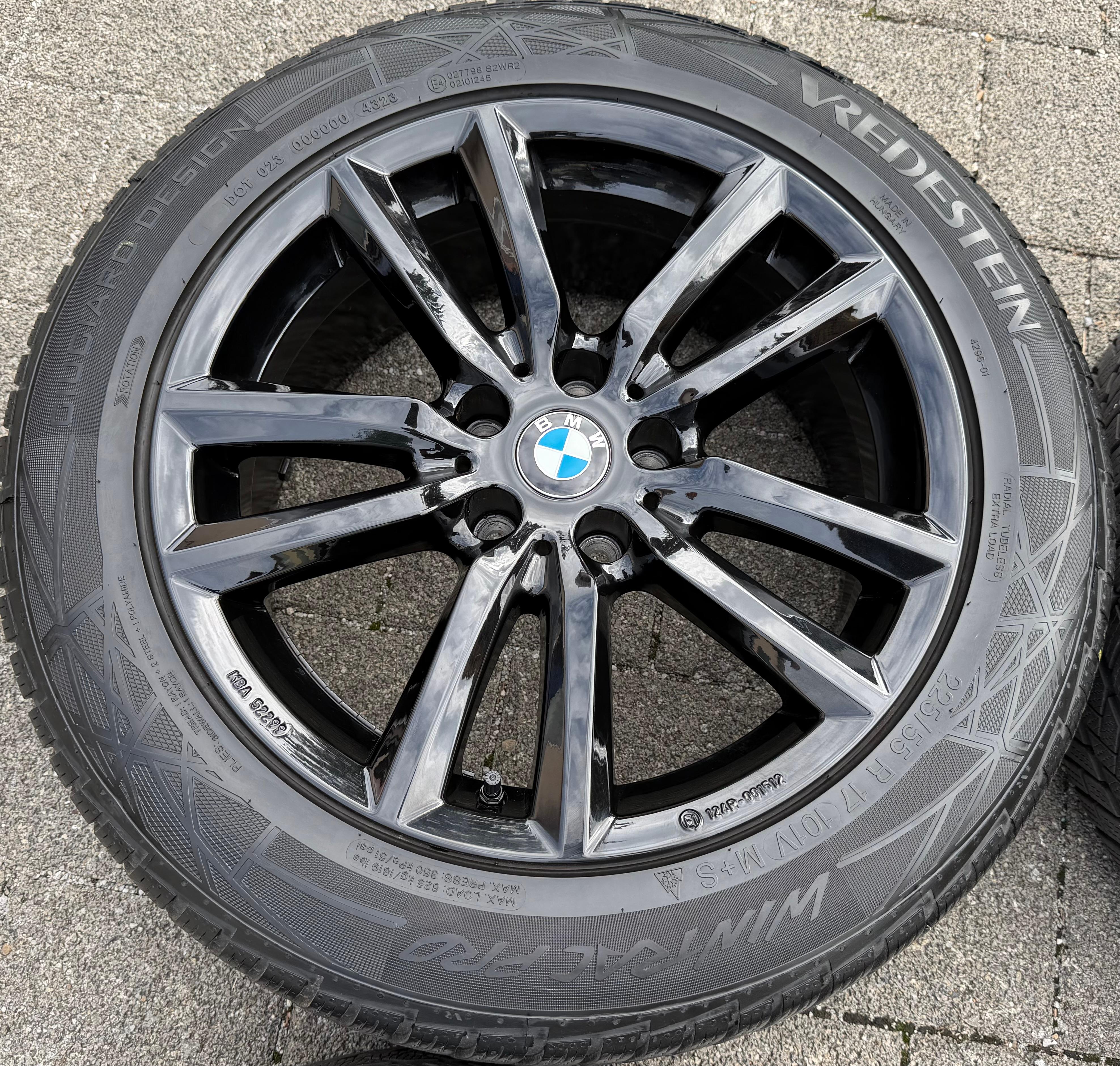4 roues hiver en alliage 17" BMW Série 5 G30 G31 G5L G5K 225/55R17 101V VREDESTEIN