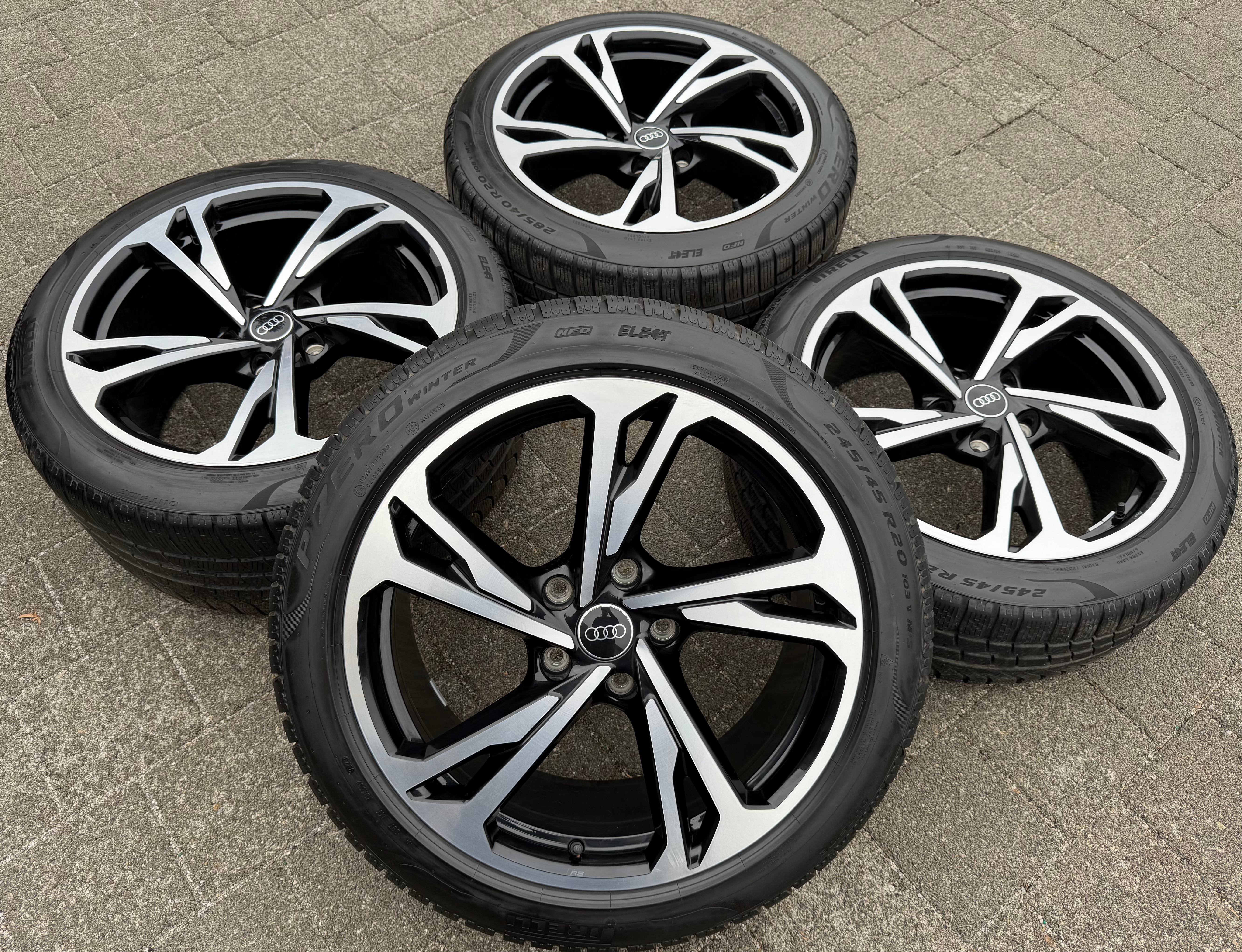 4 ORIGINAL 20" ALU WINTERRÄDER AUDI ETRON E-TRON GT 4J3601025AM 4J3601025AL