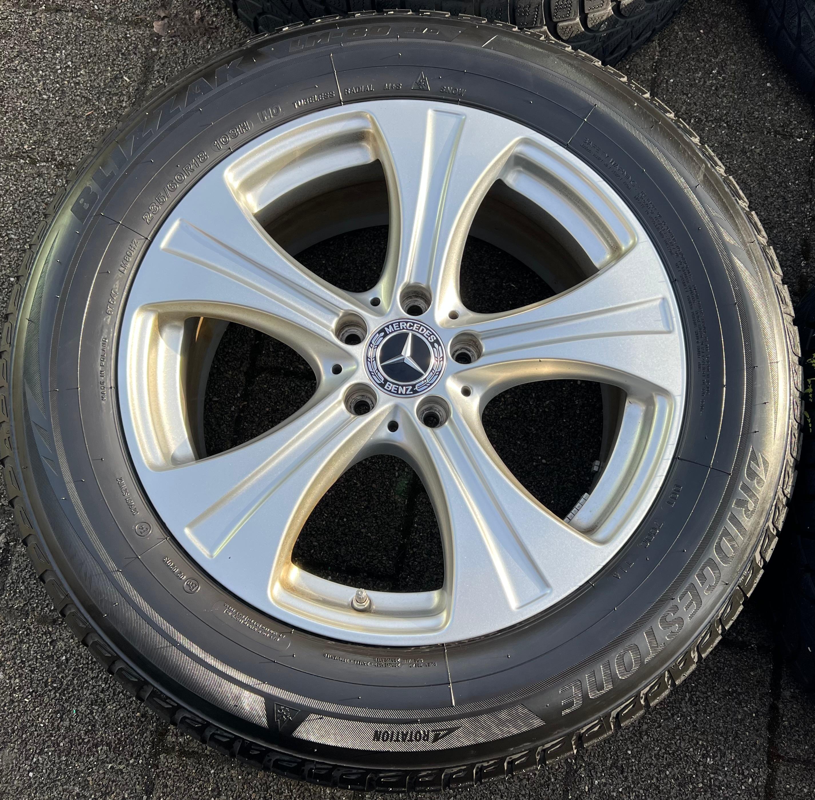 4 JANTES ORIGINALES 18" ALU MERCEDES GLC-KLASSE W253 A2534010800 8x18 ET38