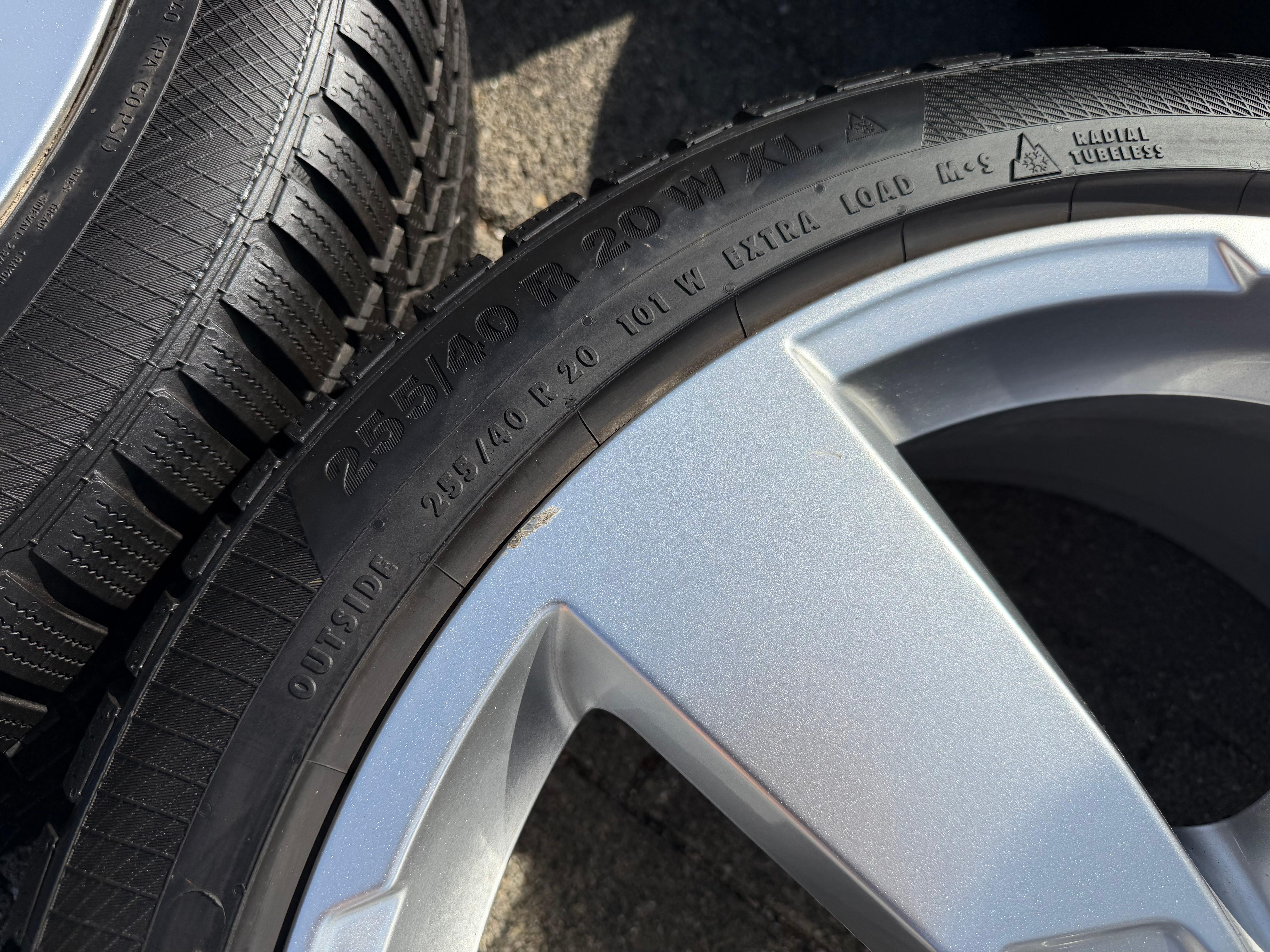 4 Original 20" Alu Winterräder Audi A6 S6 C8 F2 4K0601025K 2022 255/40R20 101W Continental