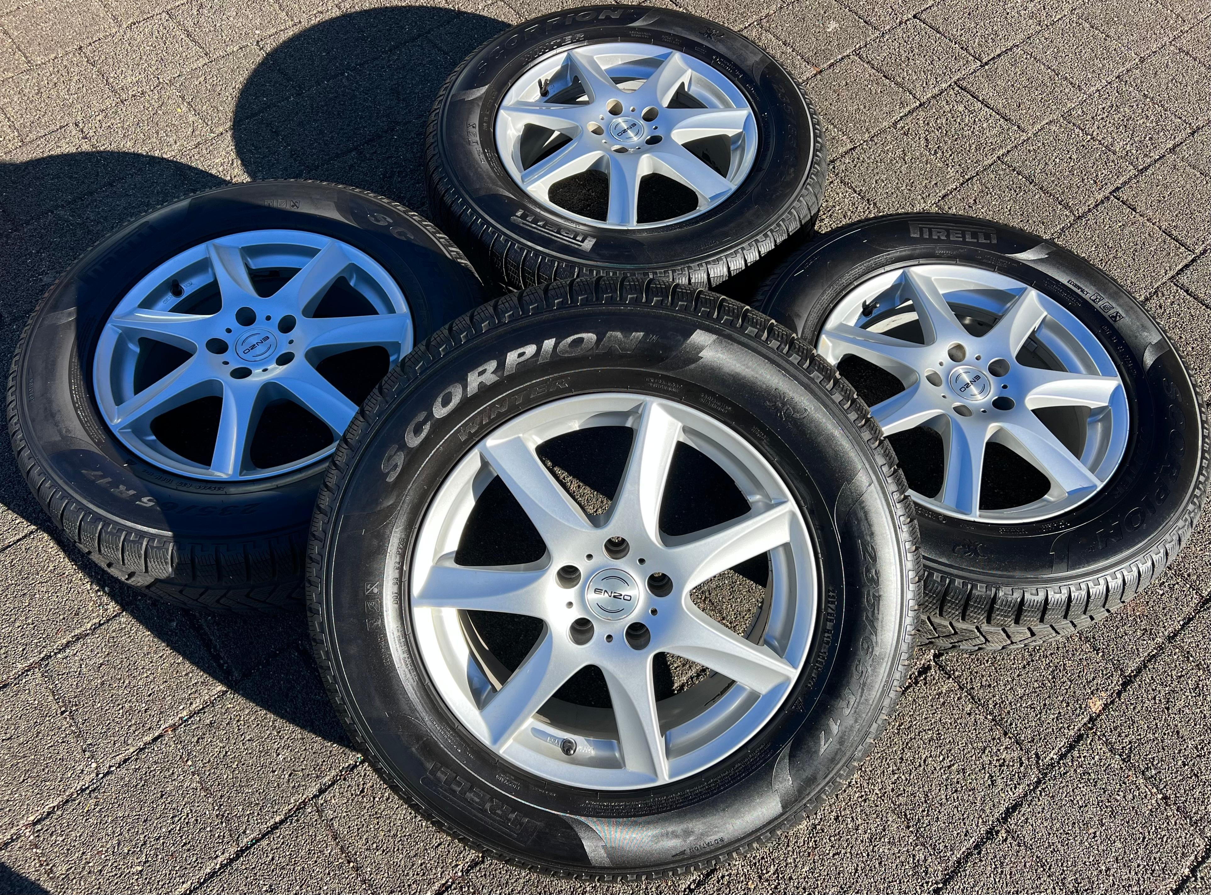 4 LLANTAS DE INVIERNO DE ALUMINIO AUDI Q5 8R 8R1 235/65R17 108H PIRELLI 2014 ENTREGA GRATUITA