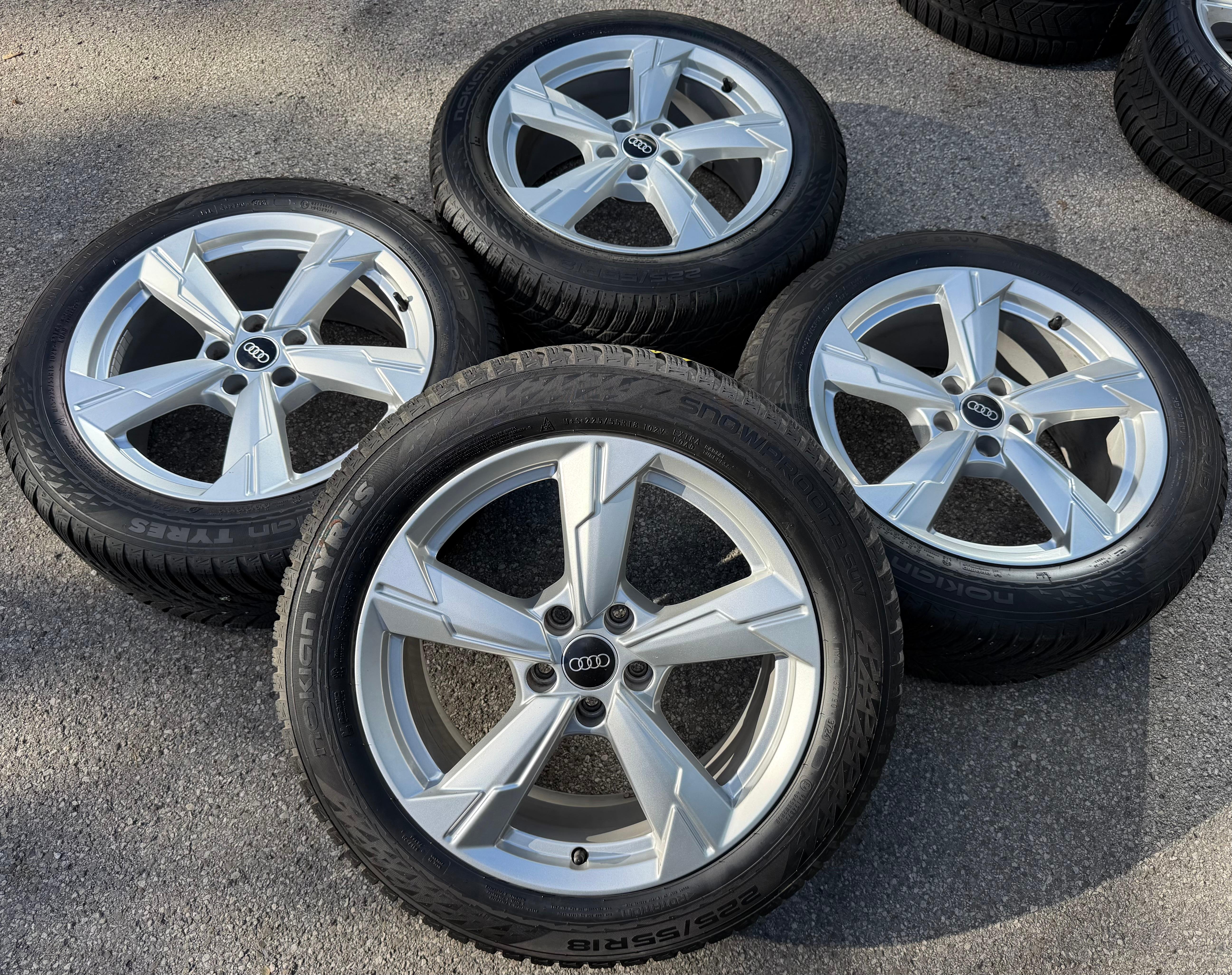 4 ruedas de invierno de aleación originales de 18" para Audi A6 4K F2 C8 4K0601025D 225/55R18 102V