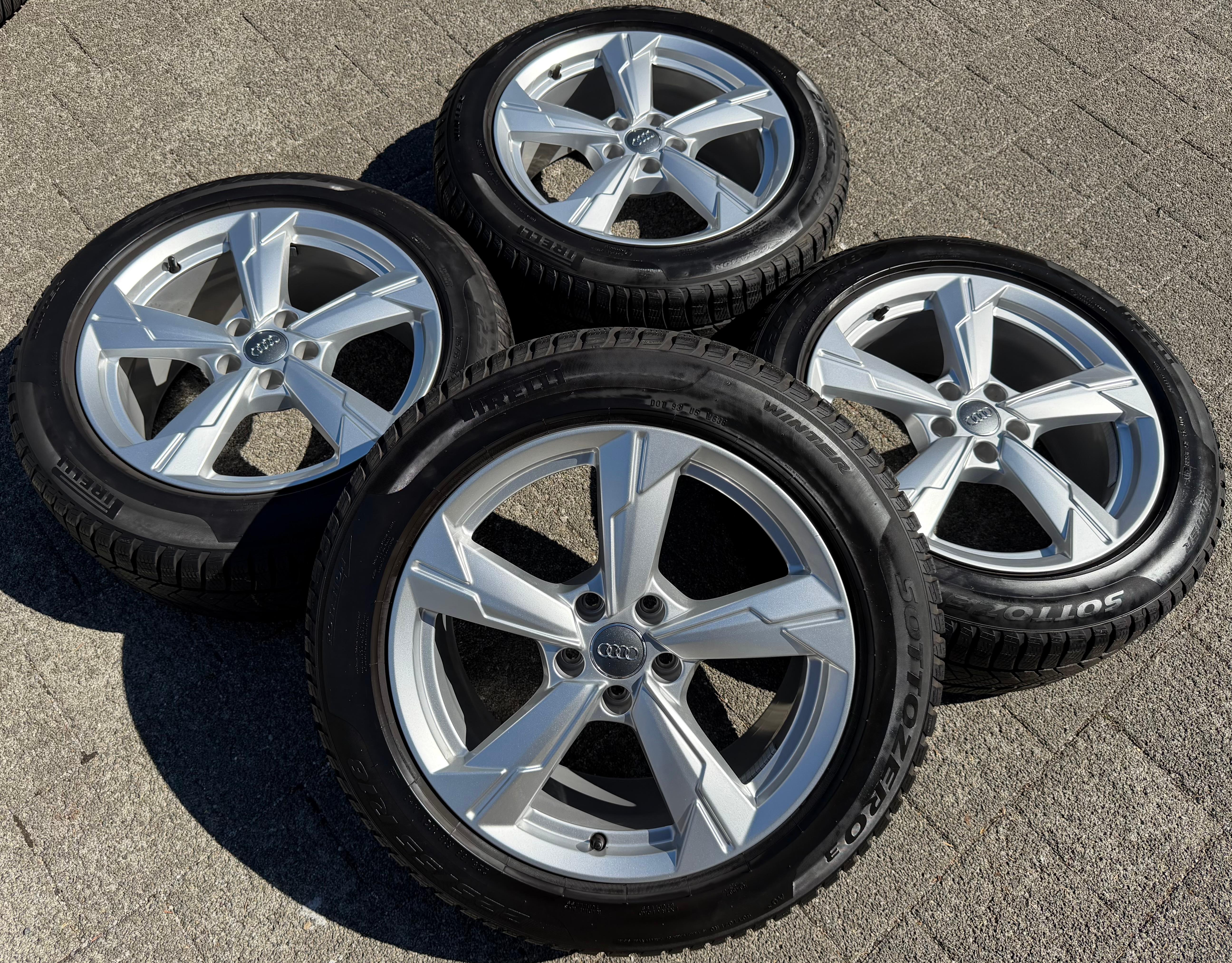 4 Original 18" Alu Winterräder Audi A6 4K C8 225/55R18 102V Pirelli