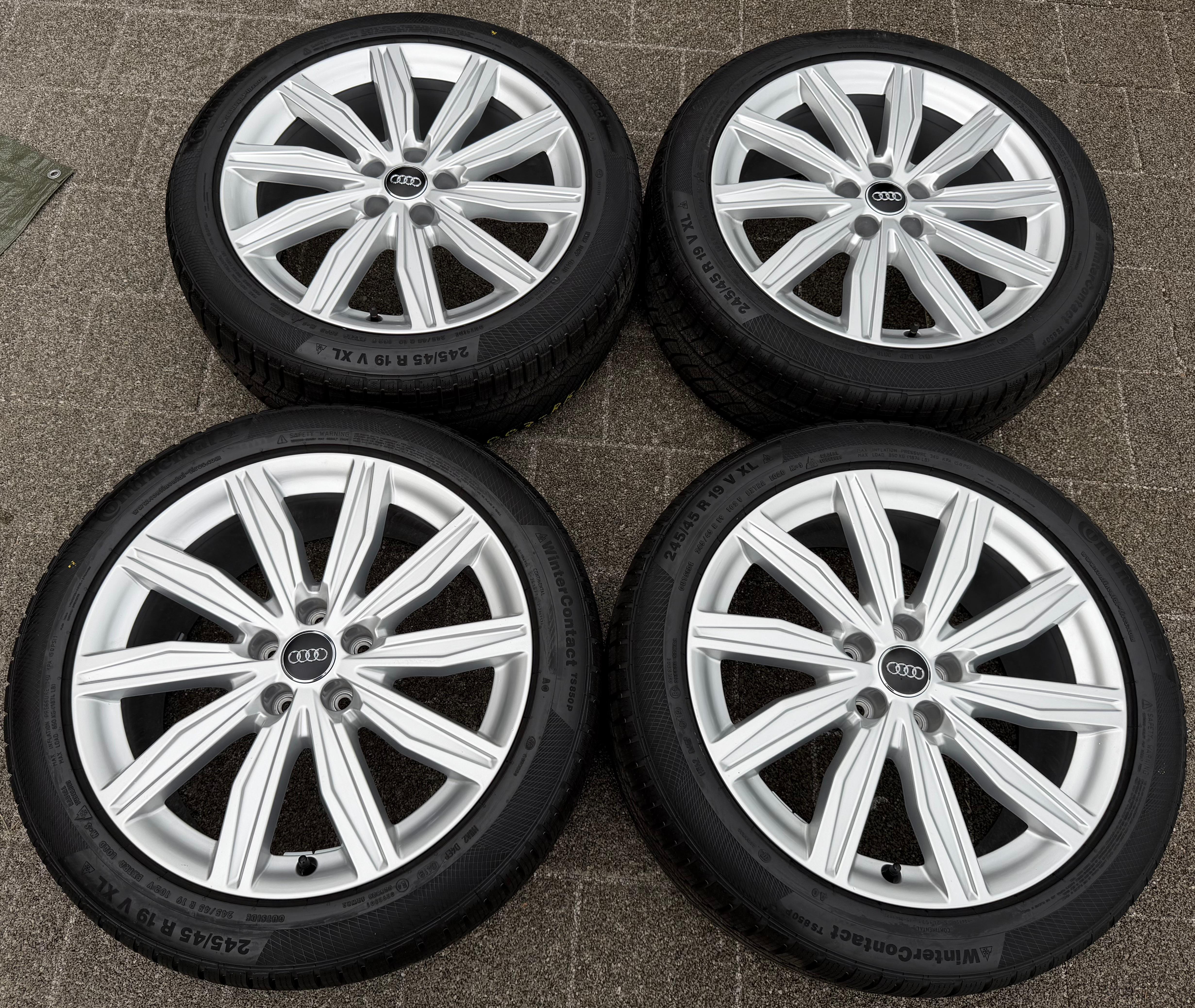 4 Original 19" Alu Winterräder Audi A6 S6 C8 4K 4K0601025M 245/45R19 102V RDKS