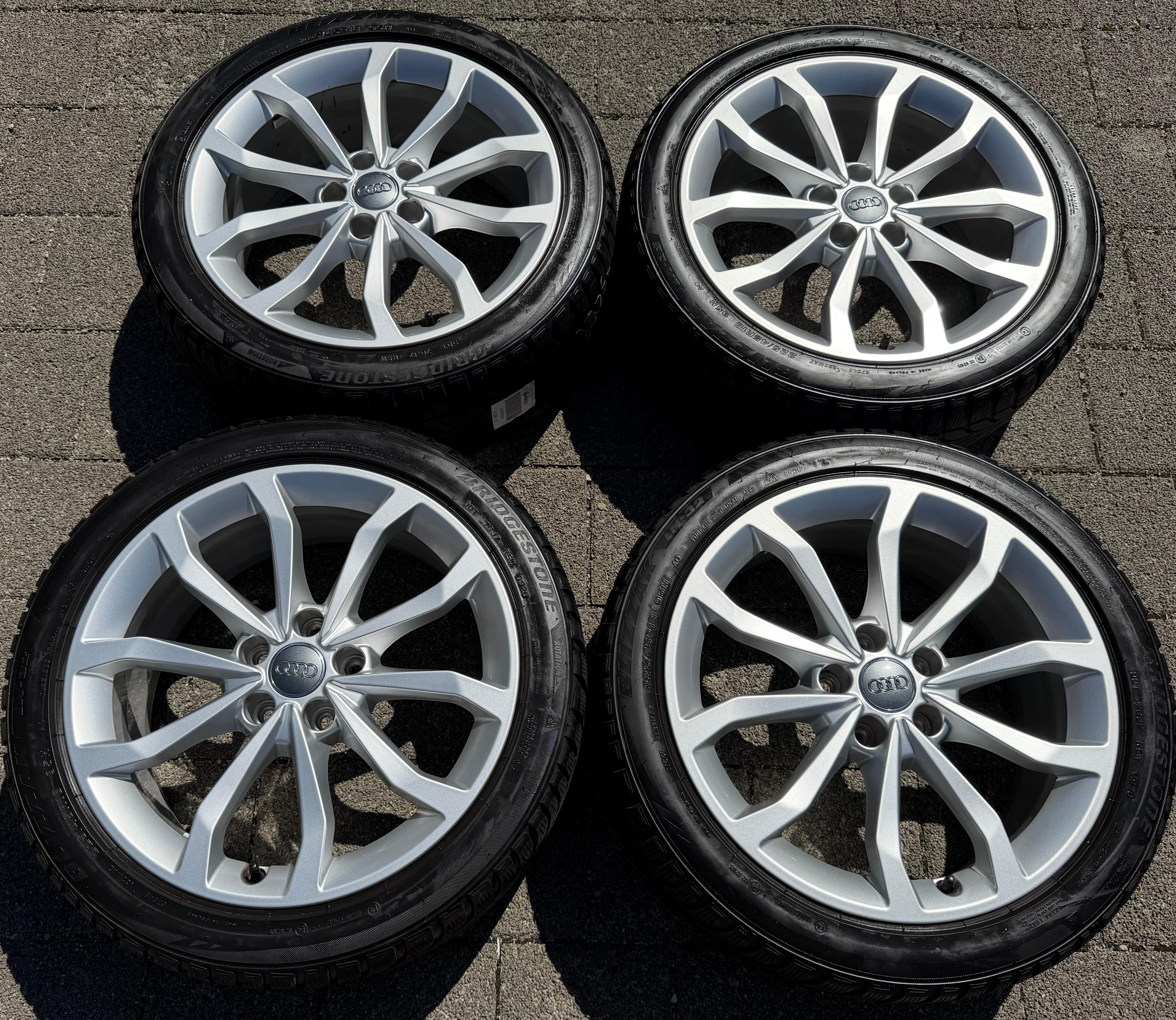 4 Original 18" Alu Winterräder Audi A4 S4 8W 8W0601025ED 225/45R18 95H Bridgestone