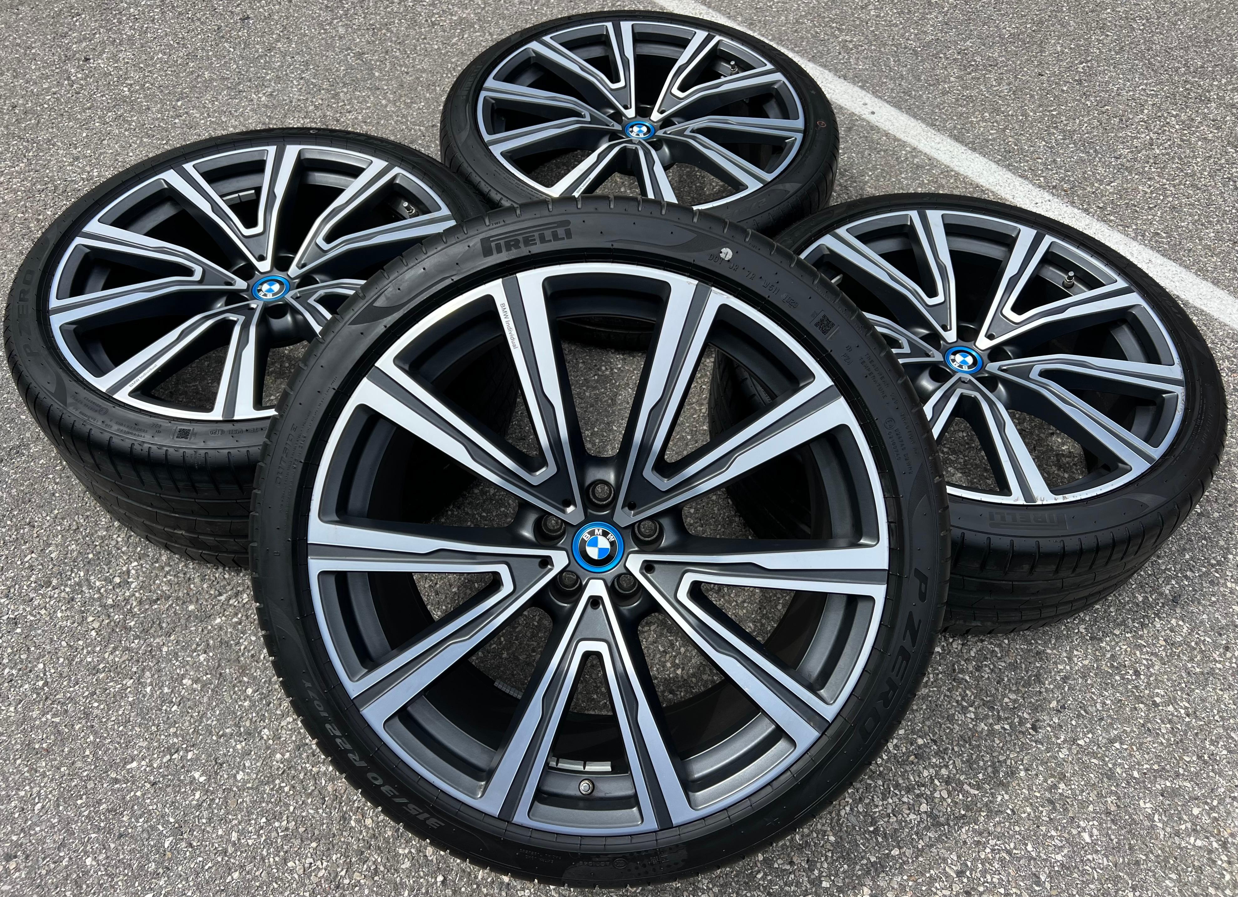 4 ROUES D'ÉTÉ ORIGINALES 22 ALU BMW X5 G05 X6 G06 STYLING 746i 8072000 8072001 RDK