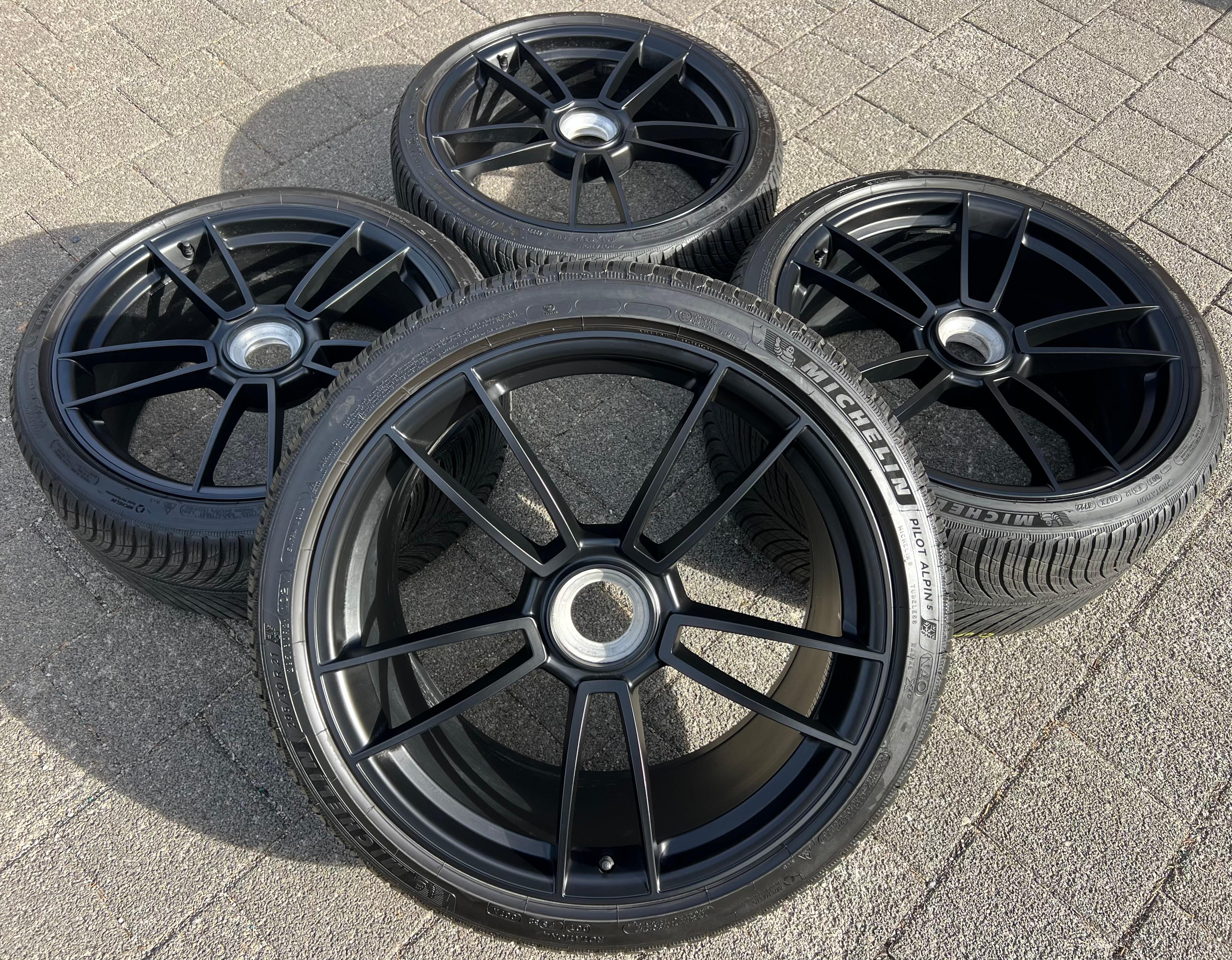 4 ORIGINAL 20" 21" ALU WINTERRÄDER PORSCHE 911 992 GTS ZENTRALVERSCHLUSS CENTERLOCK