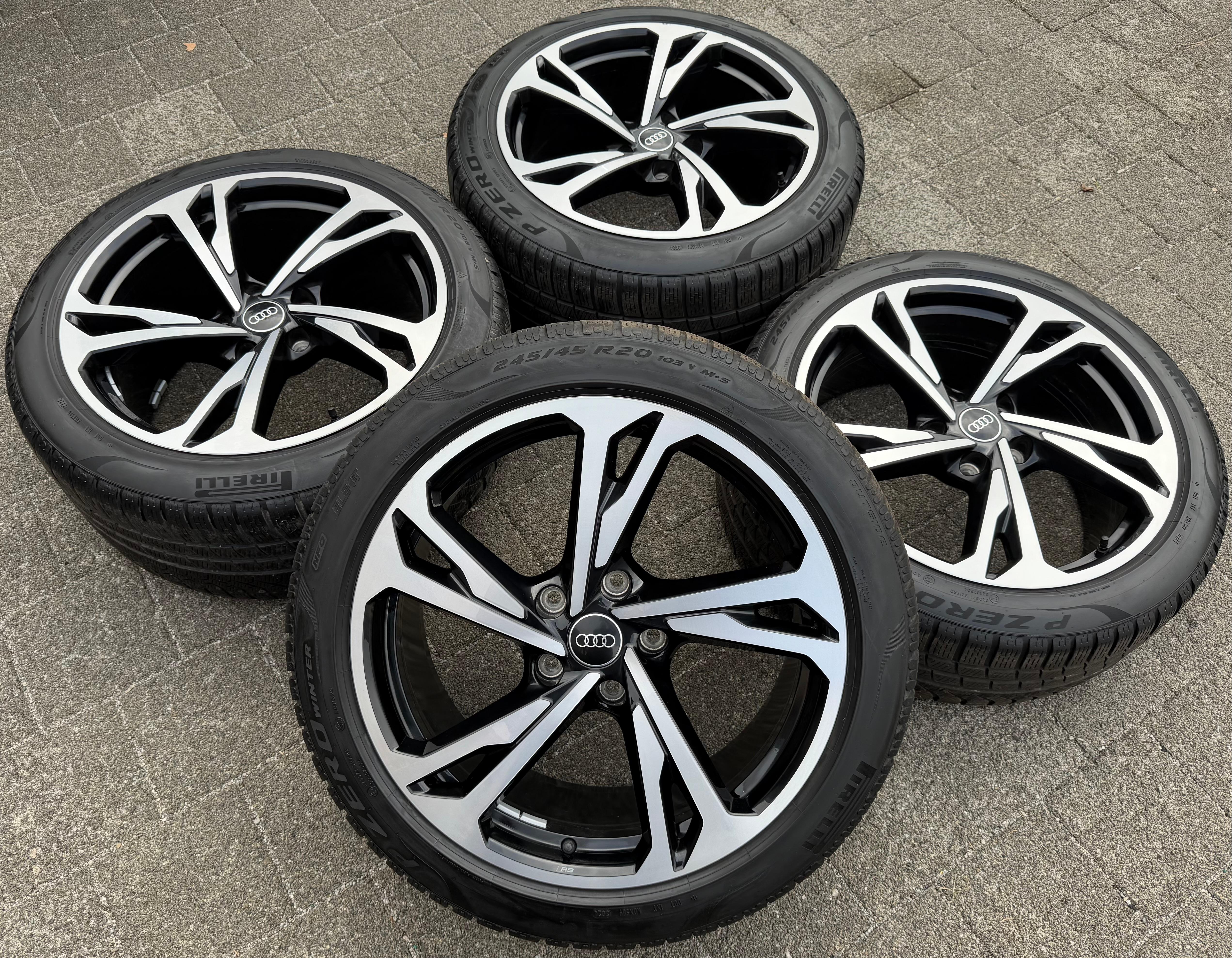 4 ORIGINAL 20" ALU WINTERRÄDER AUDI ETRON E-TRON GT 4J3601025AM 4J3601025AL