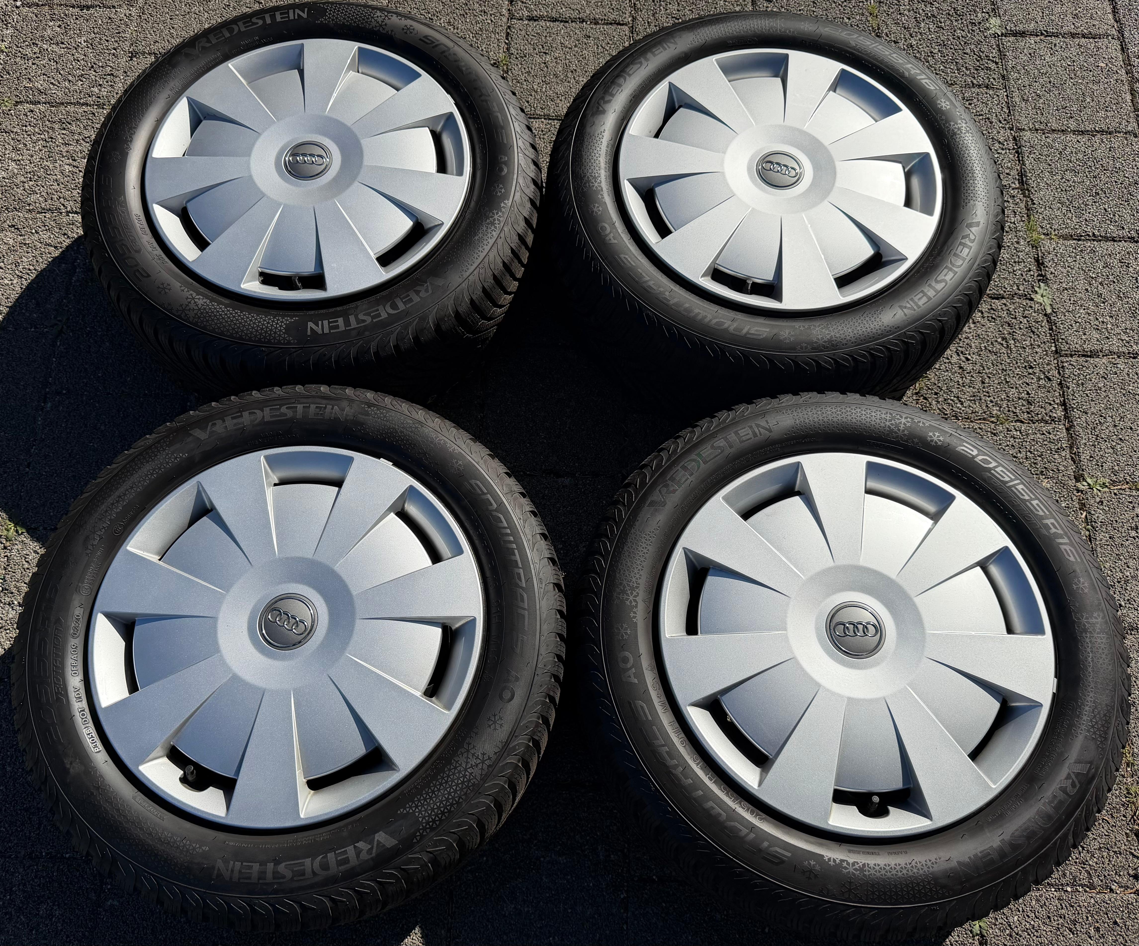 4 ruedas de invierno Audi A3 8V Sportback Cabrio 205/55R16 91H Vredestein 8V0601027A 2020