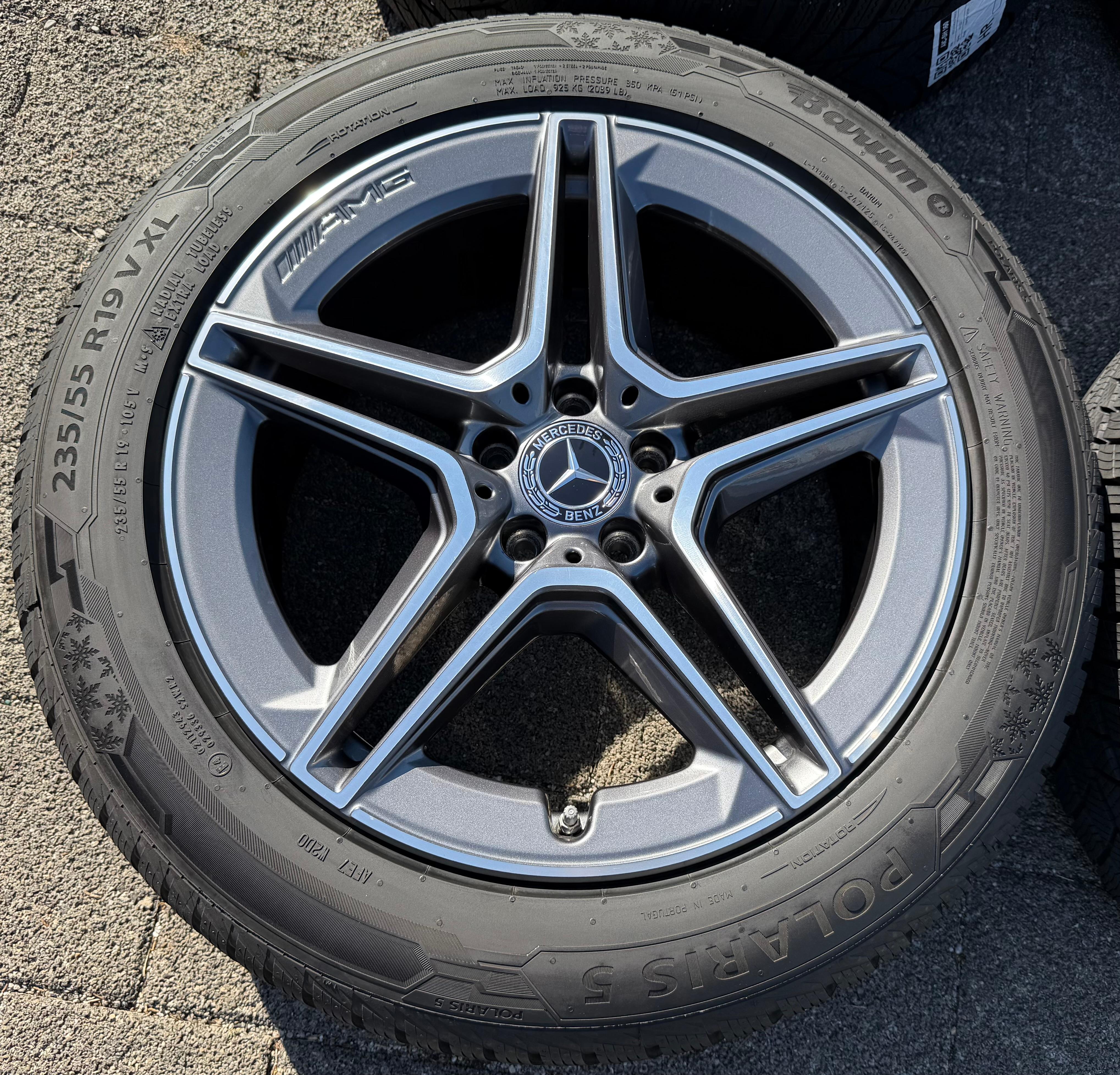 4 ORIGINAL 19" ALU WINTERRÄDER AMG MERCEDES GLC X204 W253 A2534015300 A2534015400