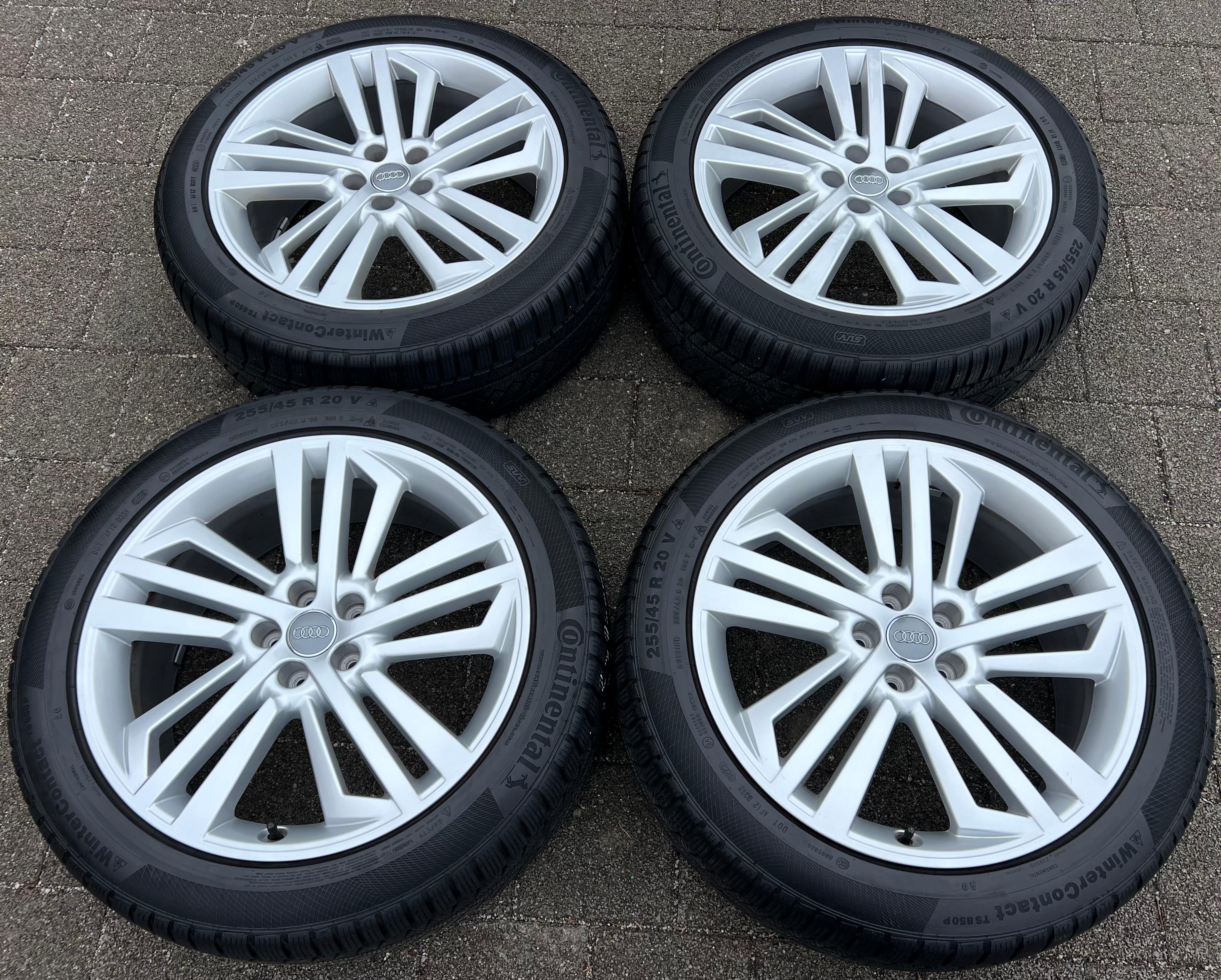 4 ORIGINAL 20" ALU WINTERRÄDER AUDI Q5 SQ5 FY 80A601025L 255/45R20 101V CONTINENTAL