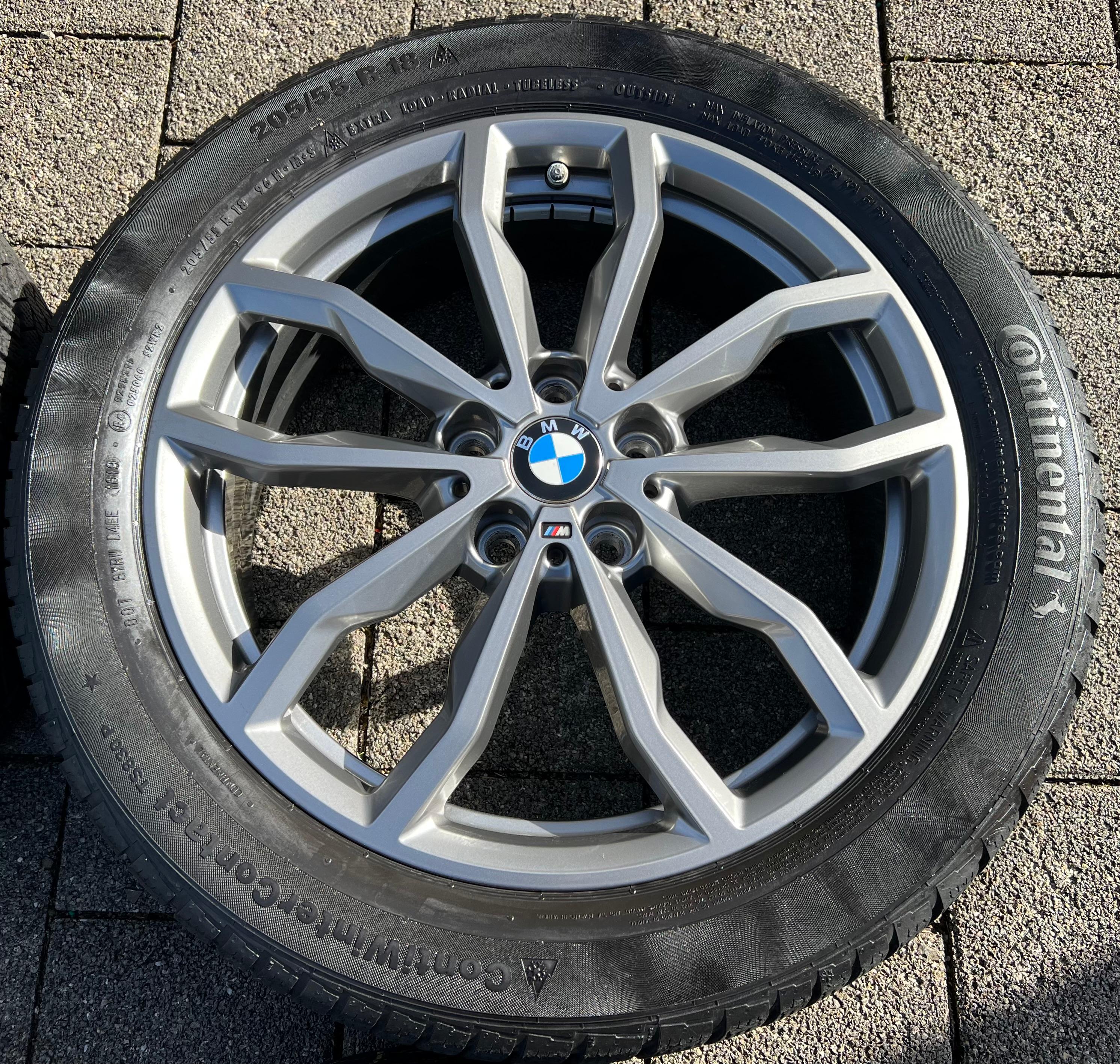 4 ORIGINELE 18" ALUMINIUM WINTERWIELEN BMW X1 F48 X2 F39 STYLING M711 205/55R18 96H RDKS