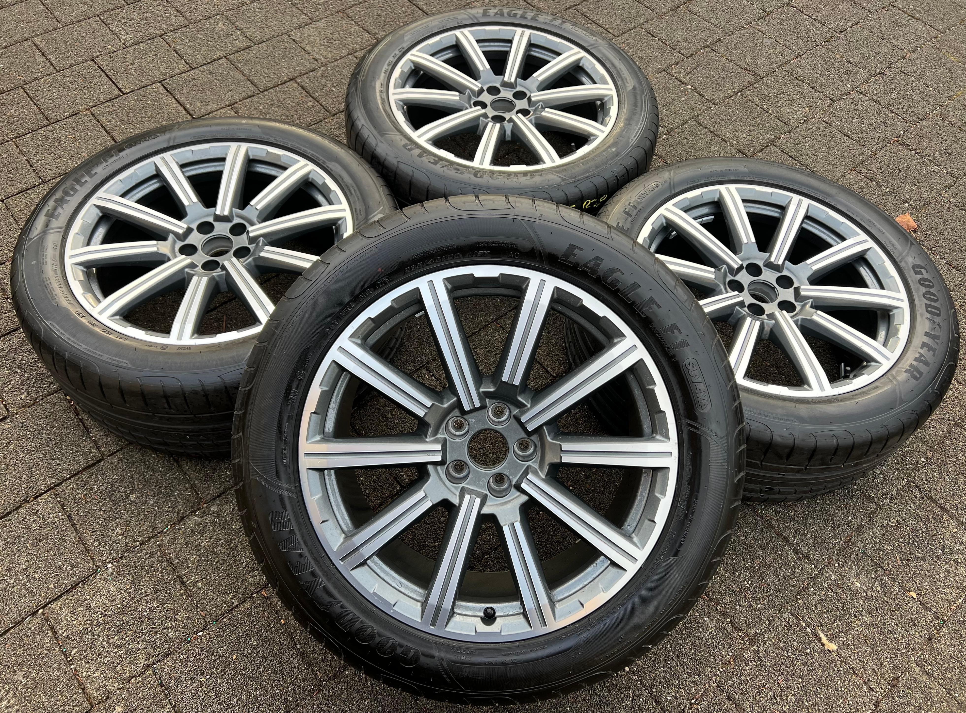 4 ORIGINAL 20" ALU SOMMERRÄDER AUDI Q7 4M 4M0601025AD 285/45R20 112Y FREIHAUS