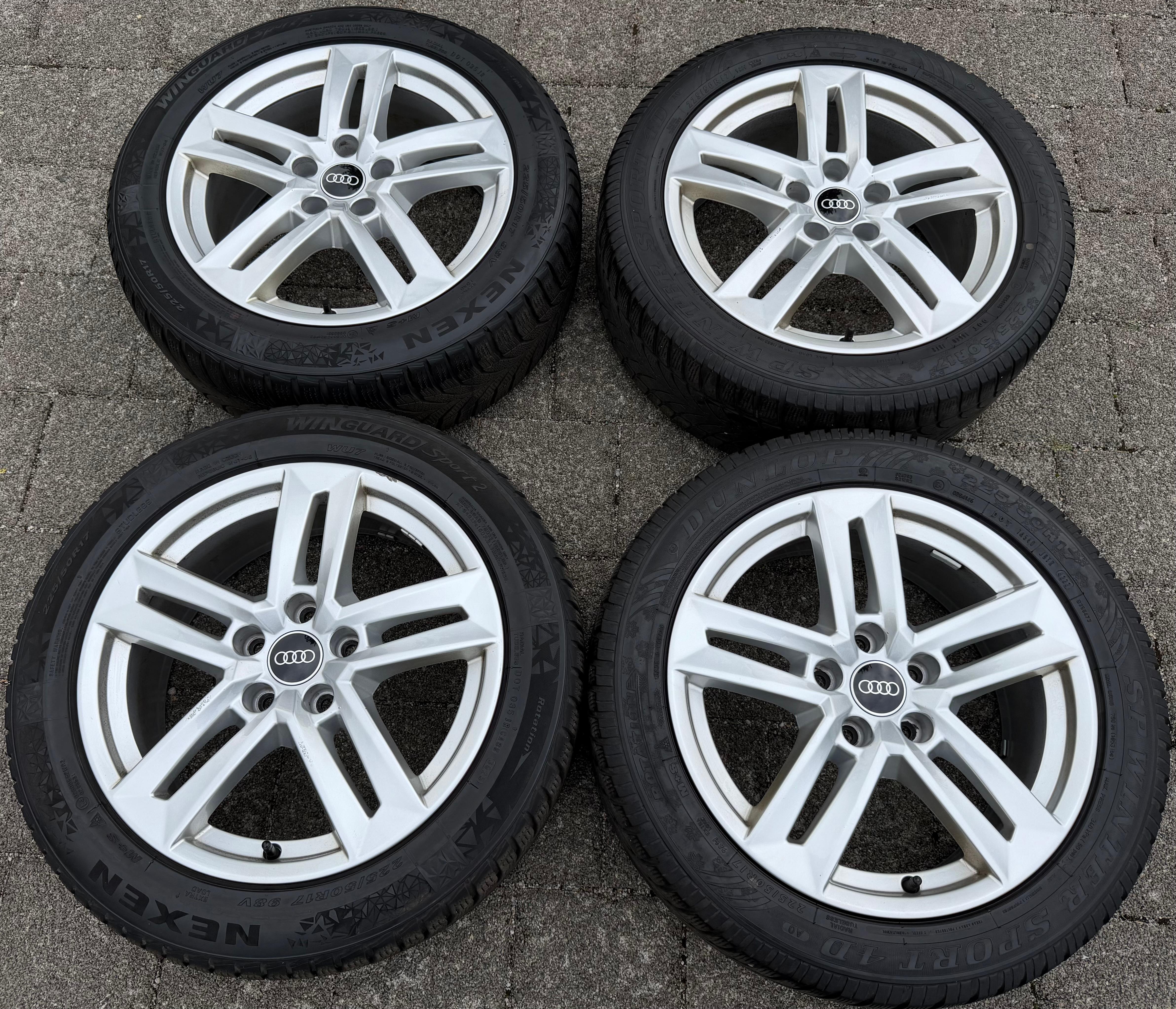 4 Original 17" Alufelgen Audi A4 8W B9 8W0601025P 7x17 ET42 Felgen