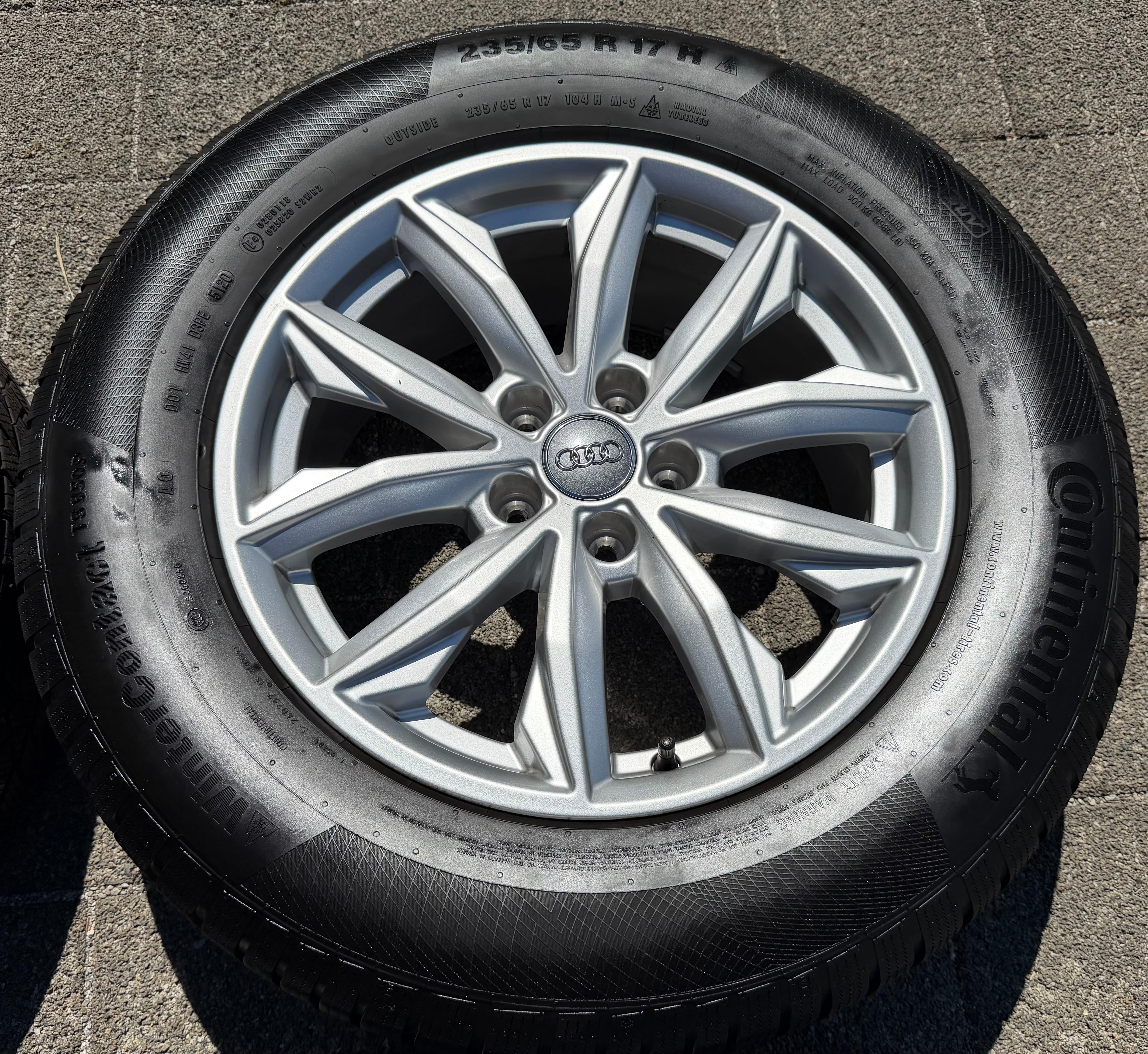 4 Original 17" Alu Winterräder Audi Q5 FY 80A601025J 7x17 ET34 235/65R17 104H 2020