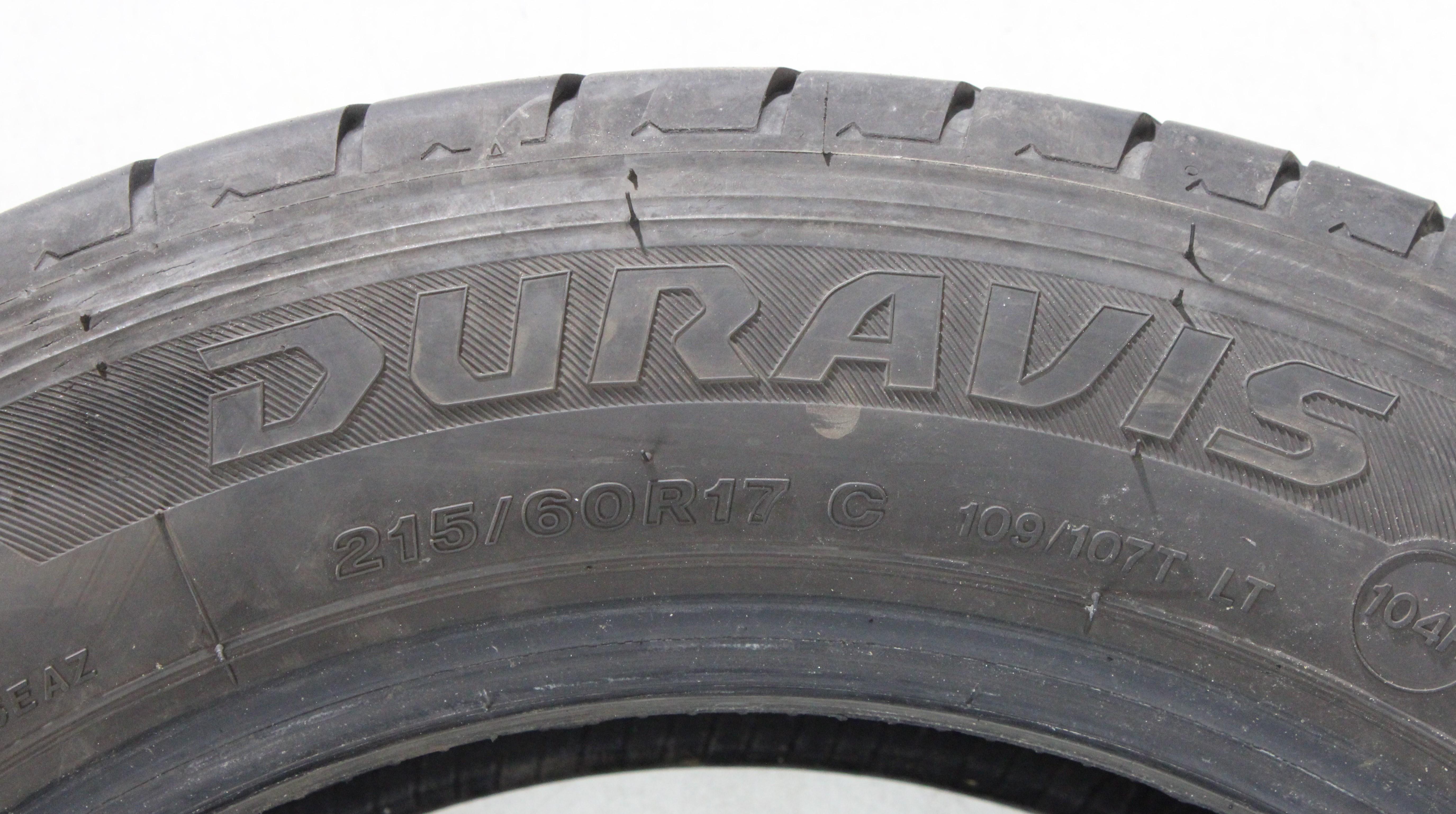 2 x 215/60R17C 109/107T Sommerreifen Bridgestone Duravis R660 Eco 5,5-6mm 2020