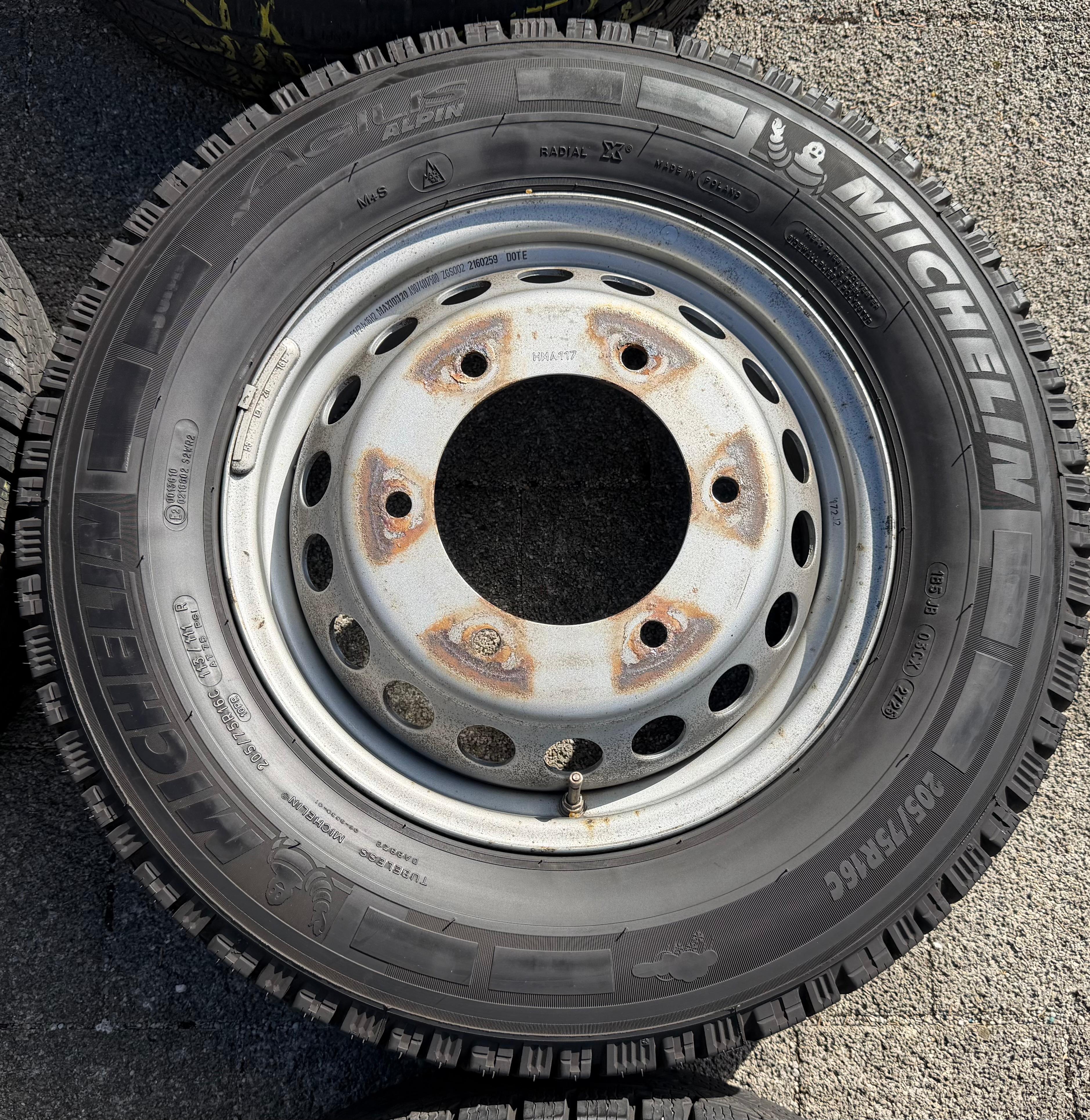 6 x WINTERRÄDER MERCEDES SPRINTER W906 A9064013800 205/75R16C 113/111R