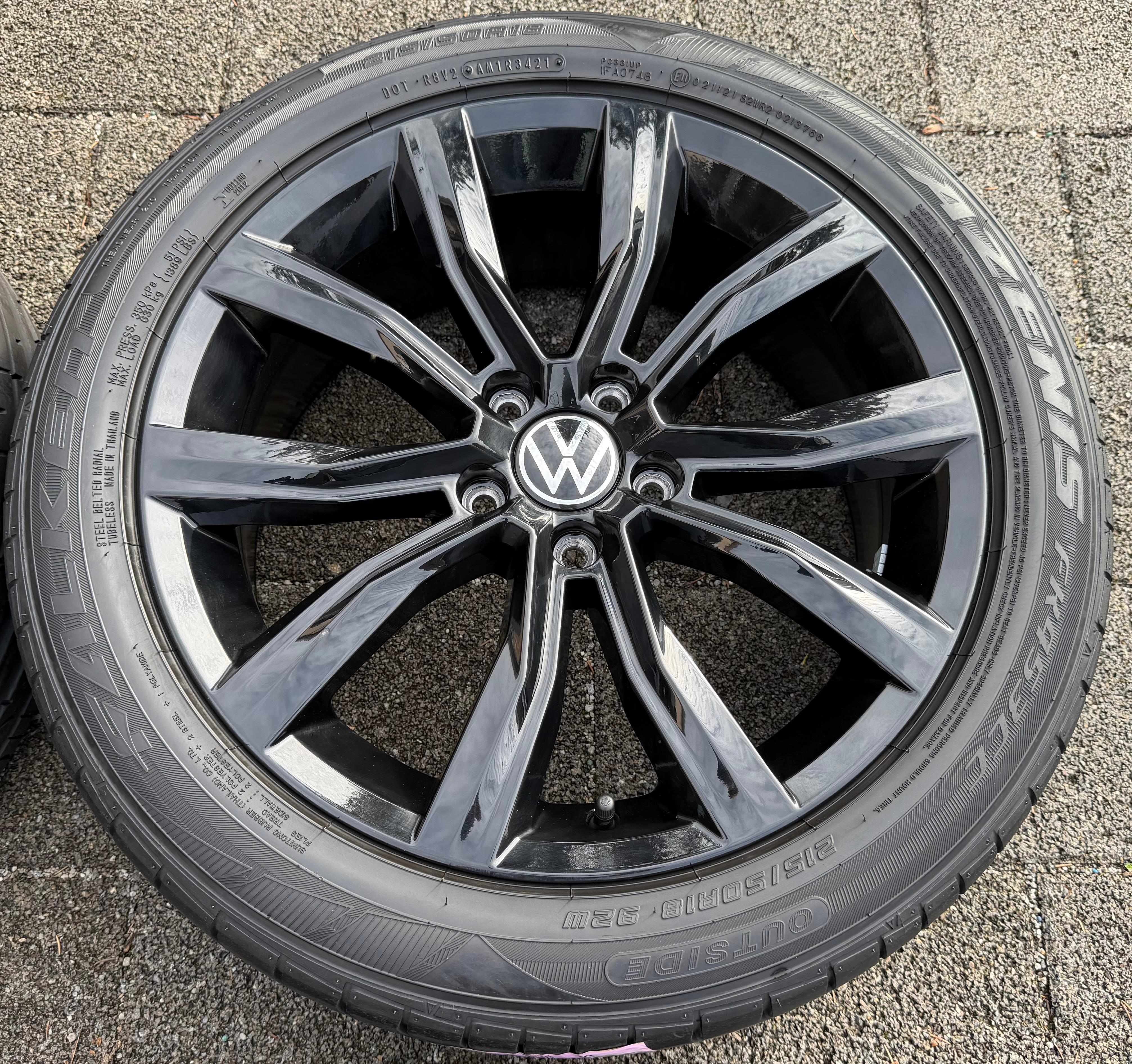4 Original 18" Alu Sommerräder VW T-Roc A11 2GA601025AB 215/50R18 92W
