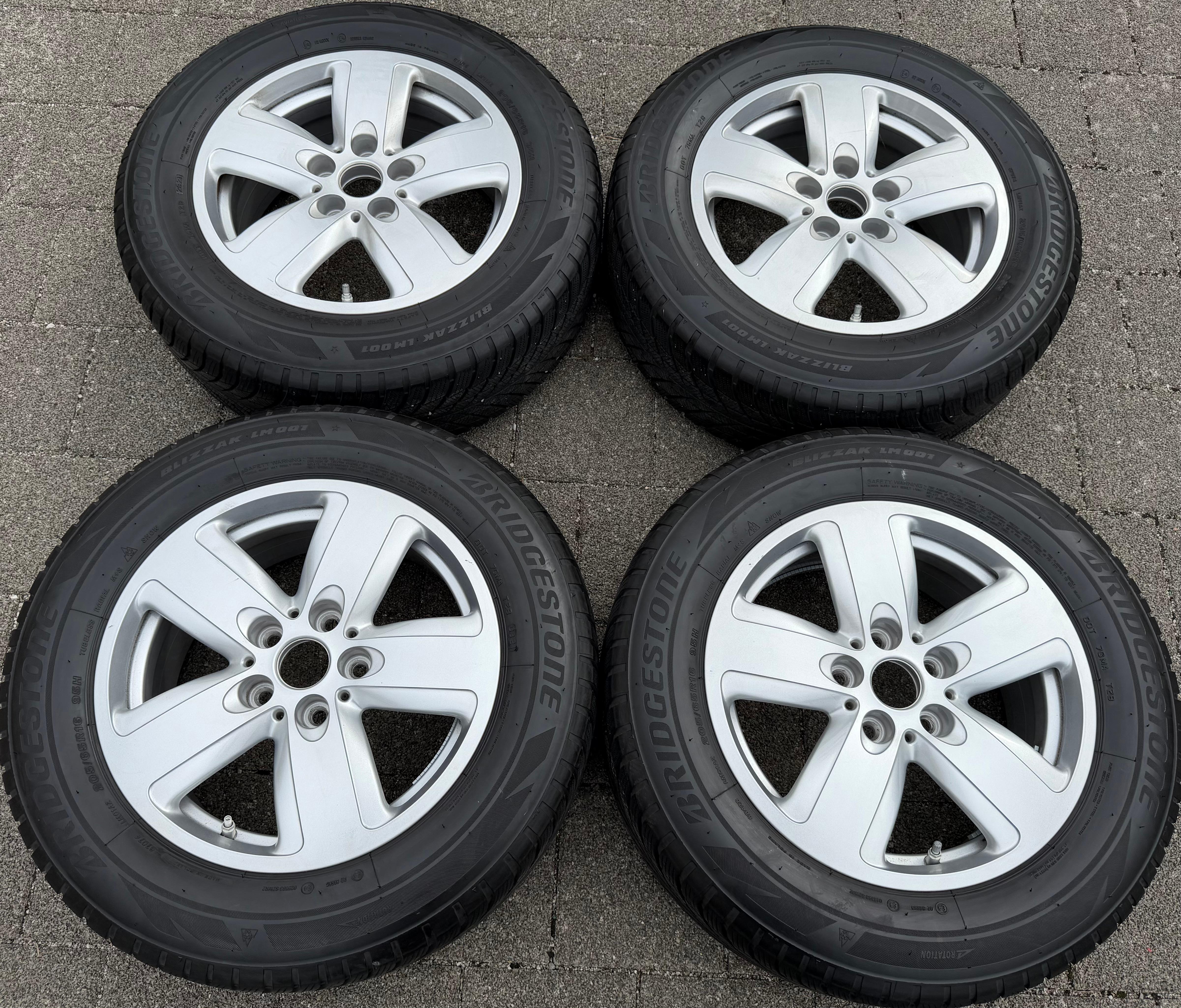 4 ORIGINAL ALU WINTERRÄDER MINI COUNTRYMAN F60 FMX 205/65R16 95H 6856029 RDKS