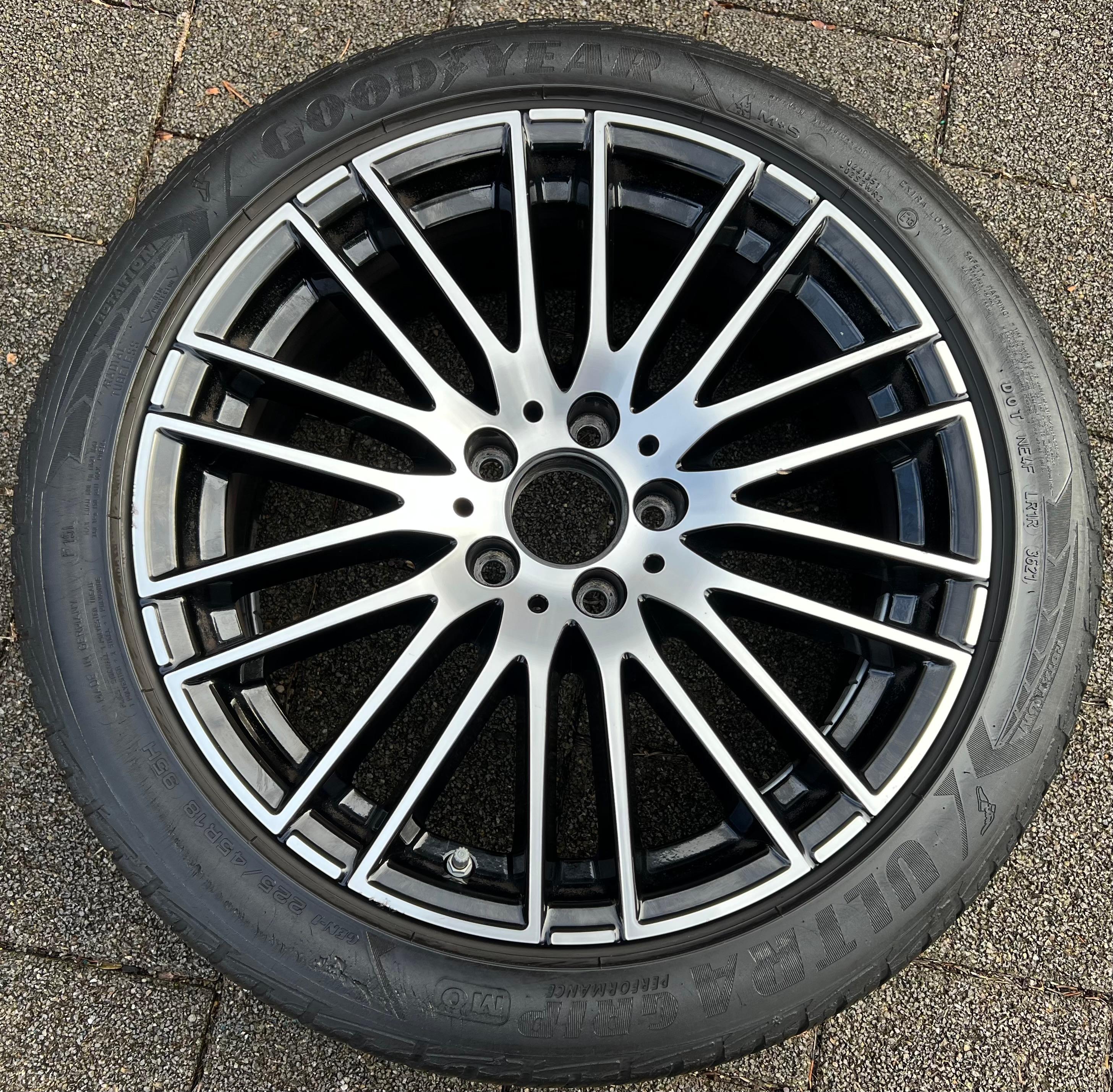 1X CERCHIO ORIGINALE 18" ALLUMINIO MERCEDES C-CLASS W206 A2064014900 7,5x18 ET40 TPMS TOP
