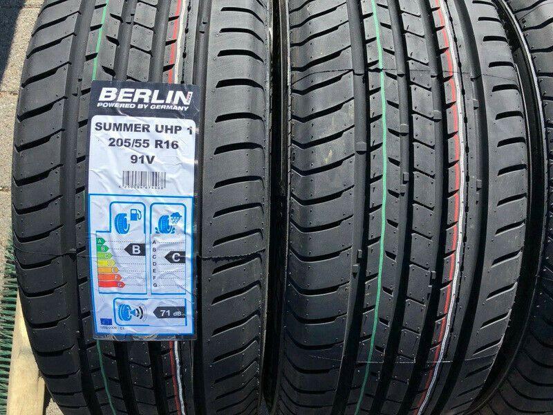 4 X 205/55R16 91V BERLIN TIRE SUMMER UHP1 SOMMERREIFEN 2020 #3206