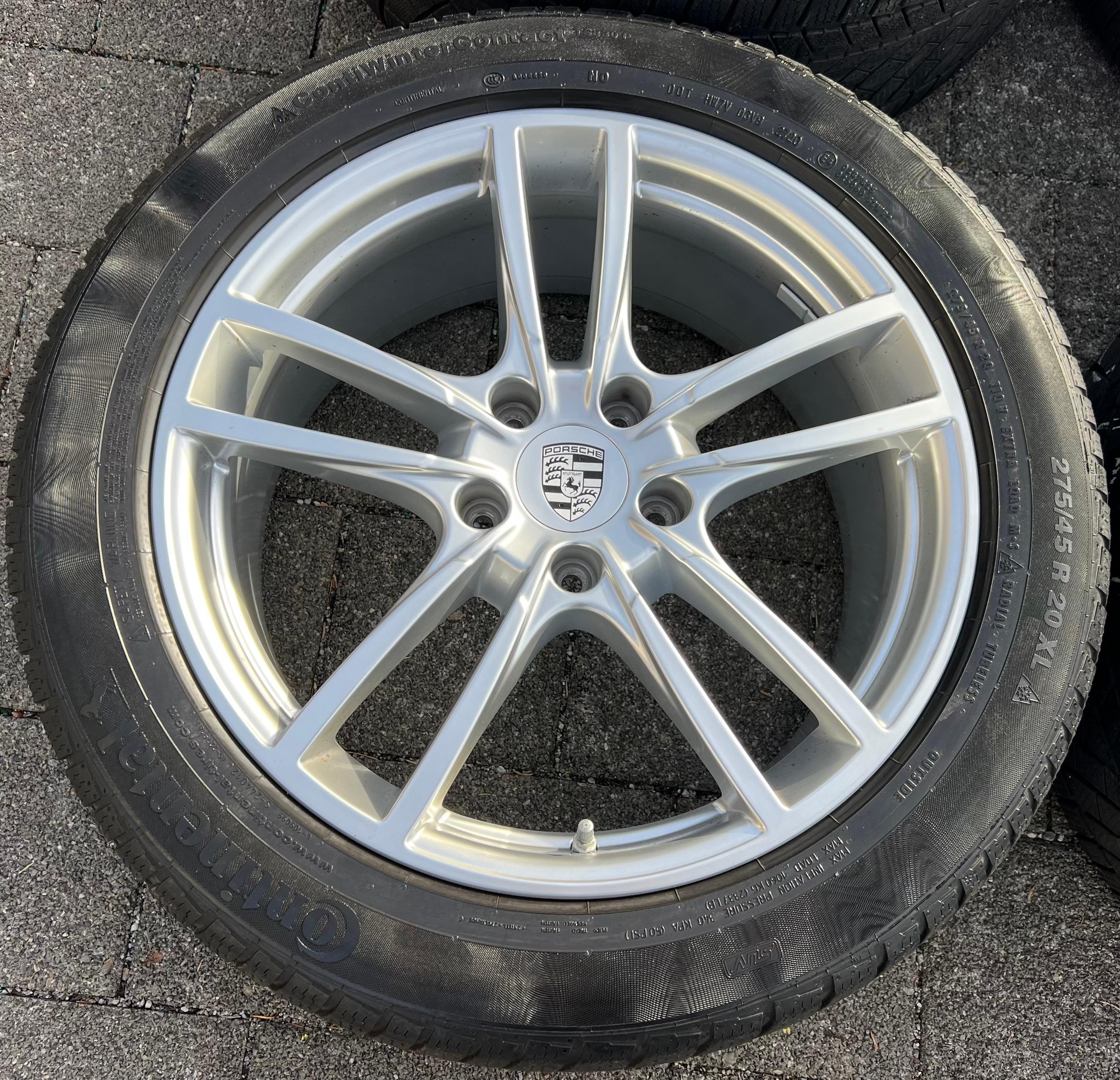 4 ORIGINAL 20" ALU WINTERRÄDER PORSCHE CAYENNE 9YA 9Y0601025F 9Y0601025G RDKS