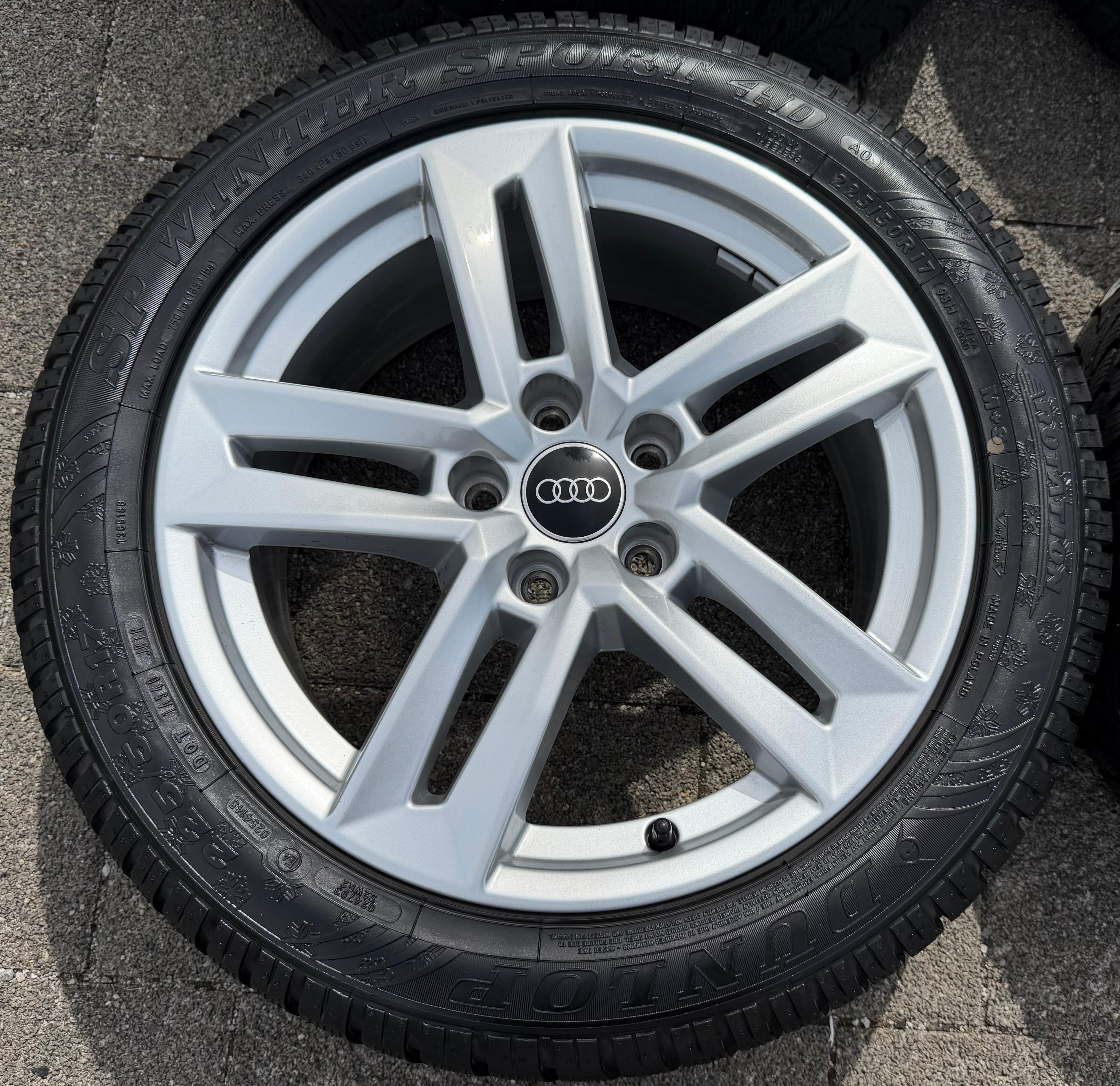 4 Original 17" Alu Winterräder Audi A4 B9 8W 8W0601025P 225/50R17 98H Dunlop 2024
