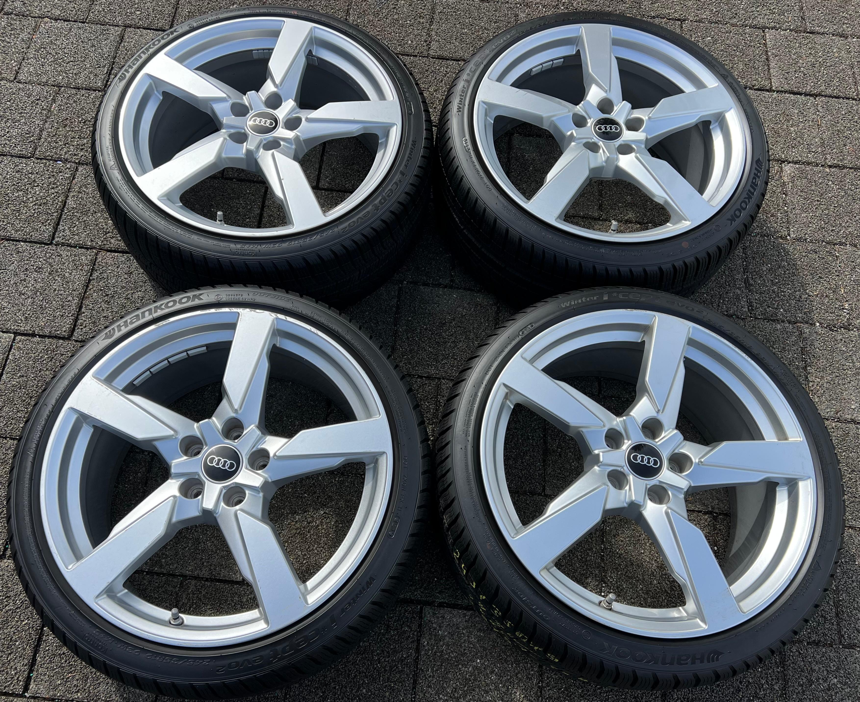 4 ORIGINELE 19" ALUMINIUM WINTERWIELEN AUDI TT TTS 8S 8S0601025AA 245/35R19 93W GRATIS LEVERING