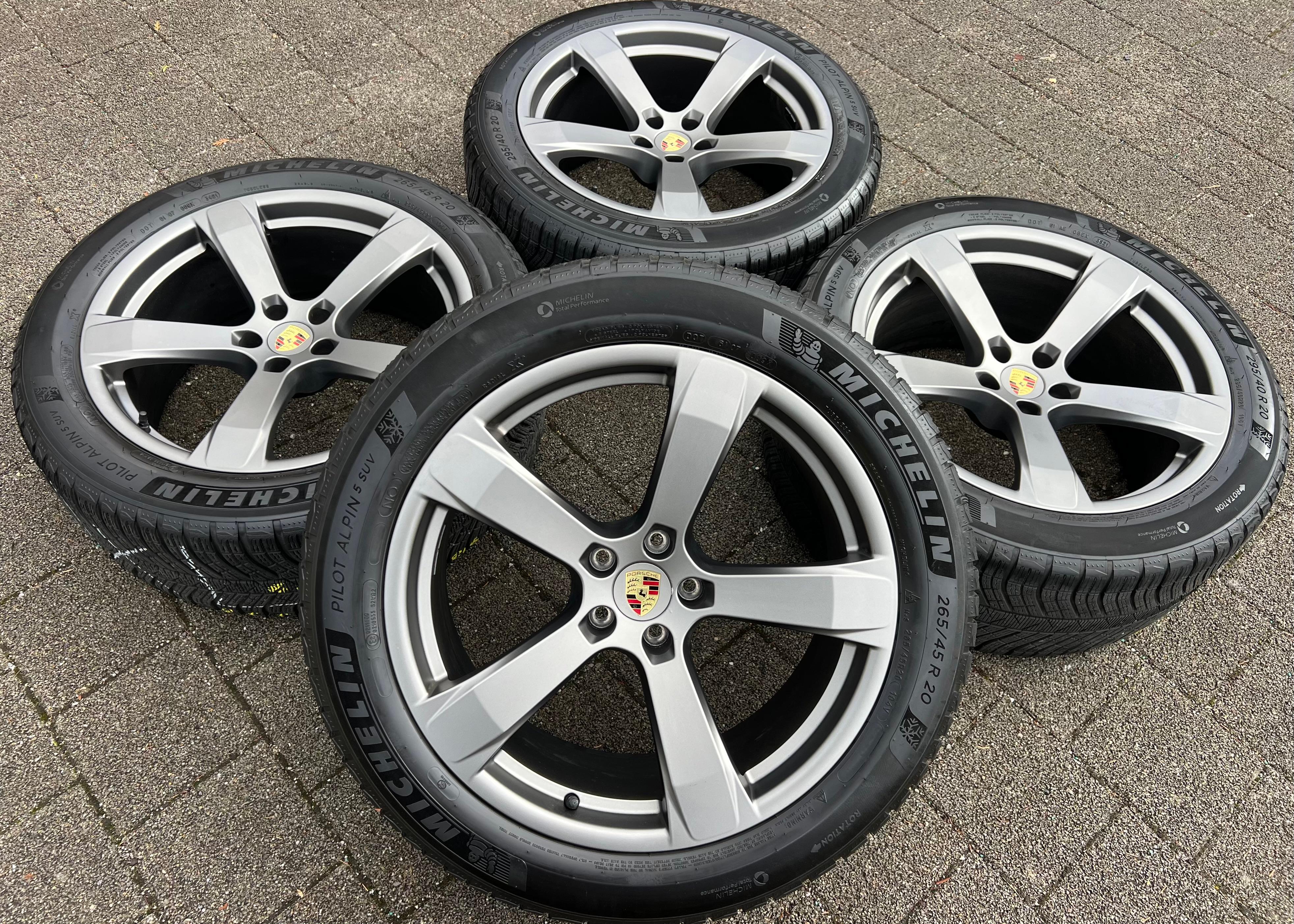 4 ORIGINAL 20" ALU WINTERRÄDER PORSCHE MACAN 265/45R20 104V 295/40R20 106V RDKS