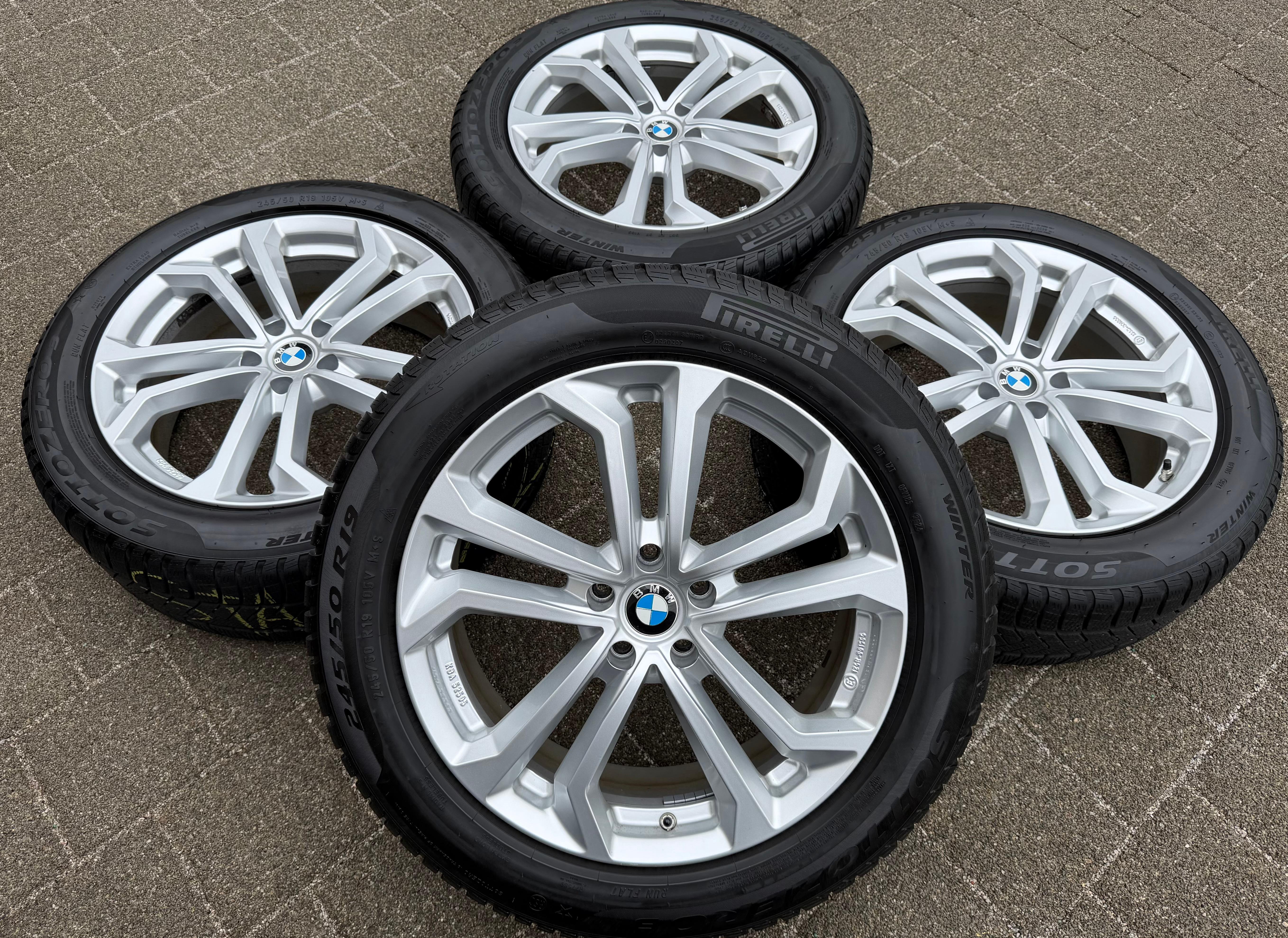 4 ALU 19" WINTERRÄDER BMW X3 G01 X4 G02 245/50R19 105V PIRELLI RDKS 2024