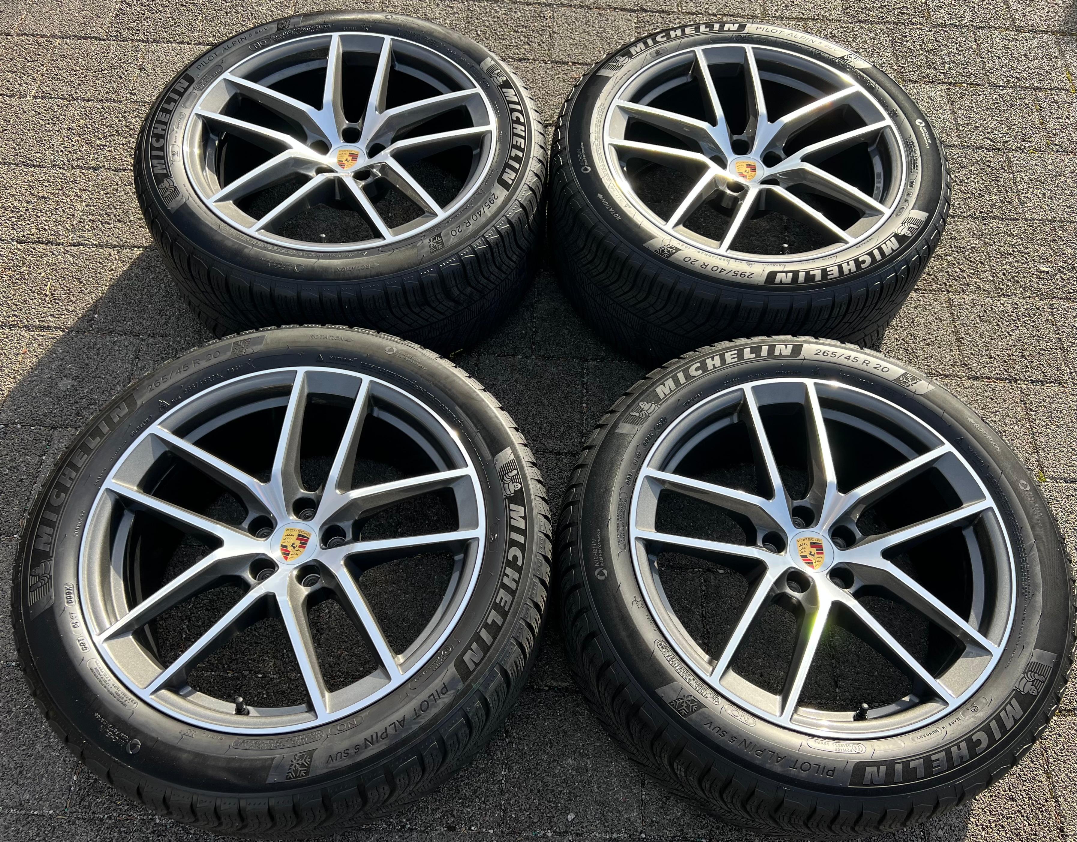 4 ORIGINAL 20" ALU WINTERRÄDER PORSCHE MACAN 265/45R20 104V 295/40R20 106V RDKS