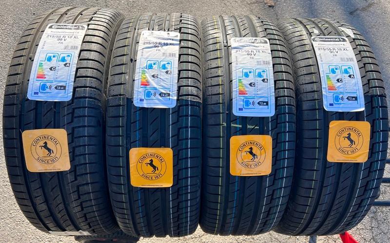 4 x 215/55R18 99V Sommerreifen Continental Premium Contact 6 NEU 2020 Freihaus