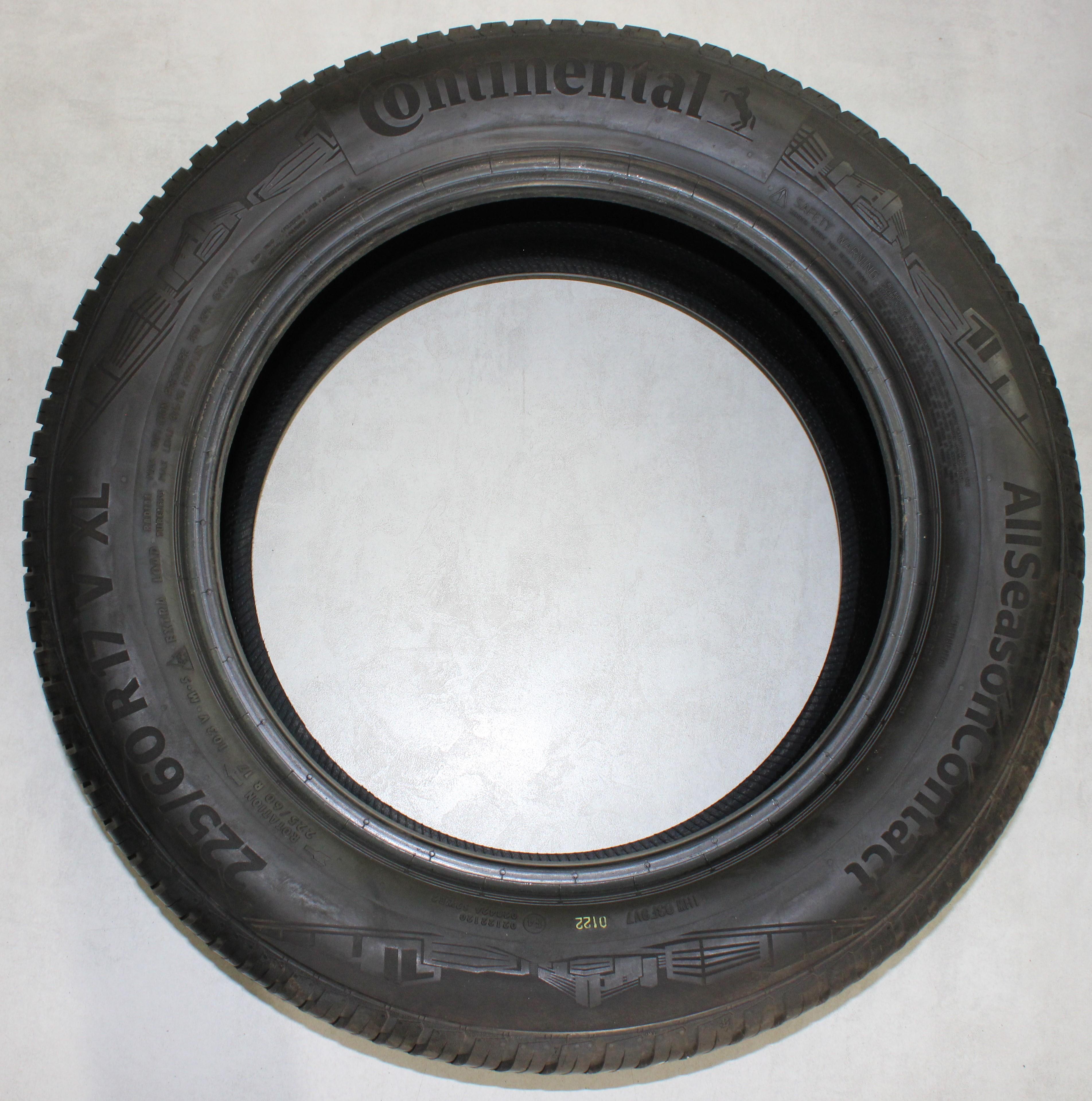 4 x 225/60R17 103V neumáticos para todas las estaciones Continental All Season Contact 2x5-5,5mm/2x7mm 3x2021/1x2022 XL