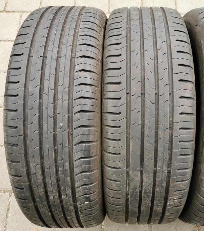 4 x 215/60R17 96H Sommerreifen Continental Eco Contact 5 2x 6,5-7mm und 2x 5-6mm 2018