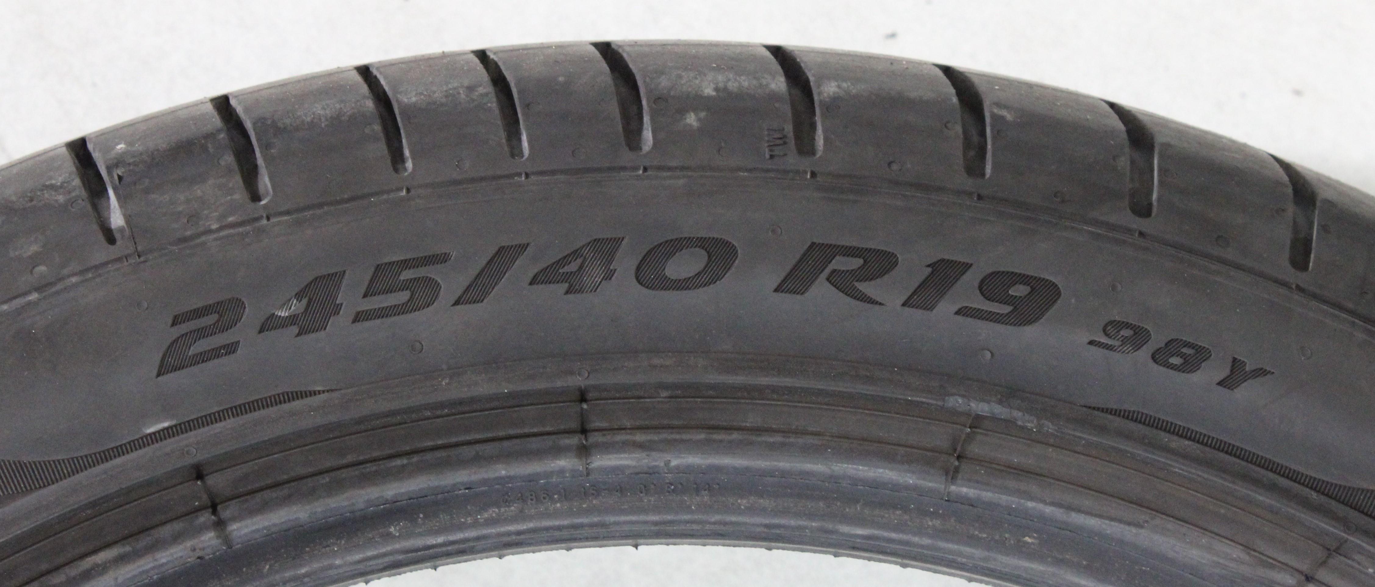 1 x 245/40R19 98Y Pneus été Pirelli Pzero PZ4 * 6 mm 2023 XL