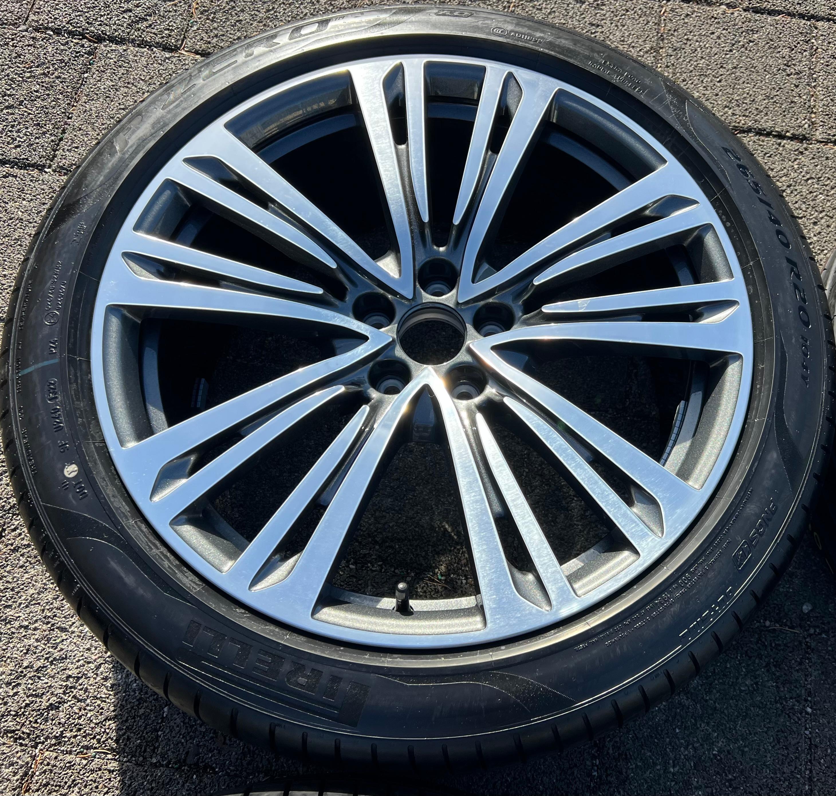 4 ORIGINAL 20" ALU SOMMERRÄDER AUDI A8 4N 4N0601025D 265/40R20 104Y PIRELLI NEU
