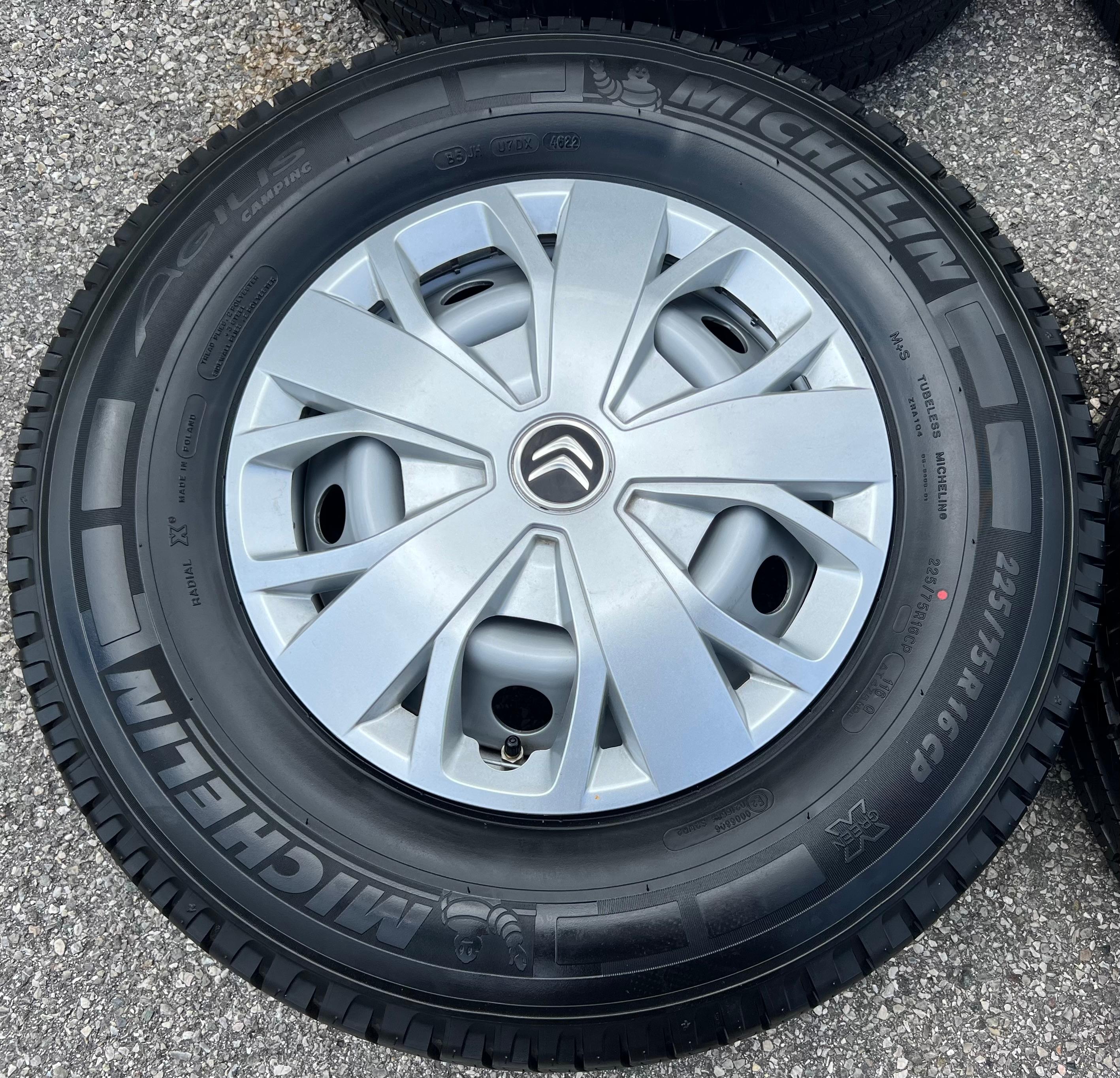 4 ROUES D'ÉTÉ PEUGEOT BOXER FIAT DUCATO CITROEN JUMPER 5x130 225/75R16C 2022