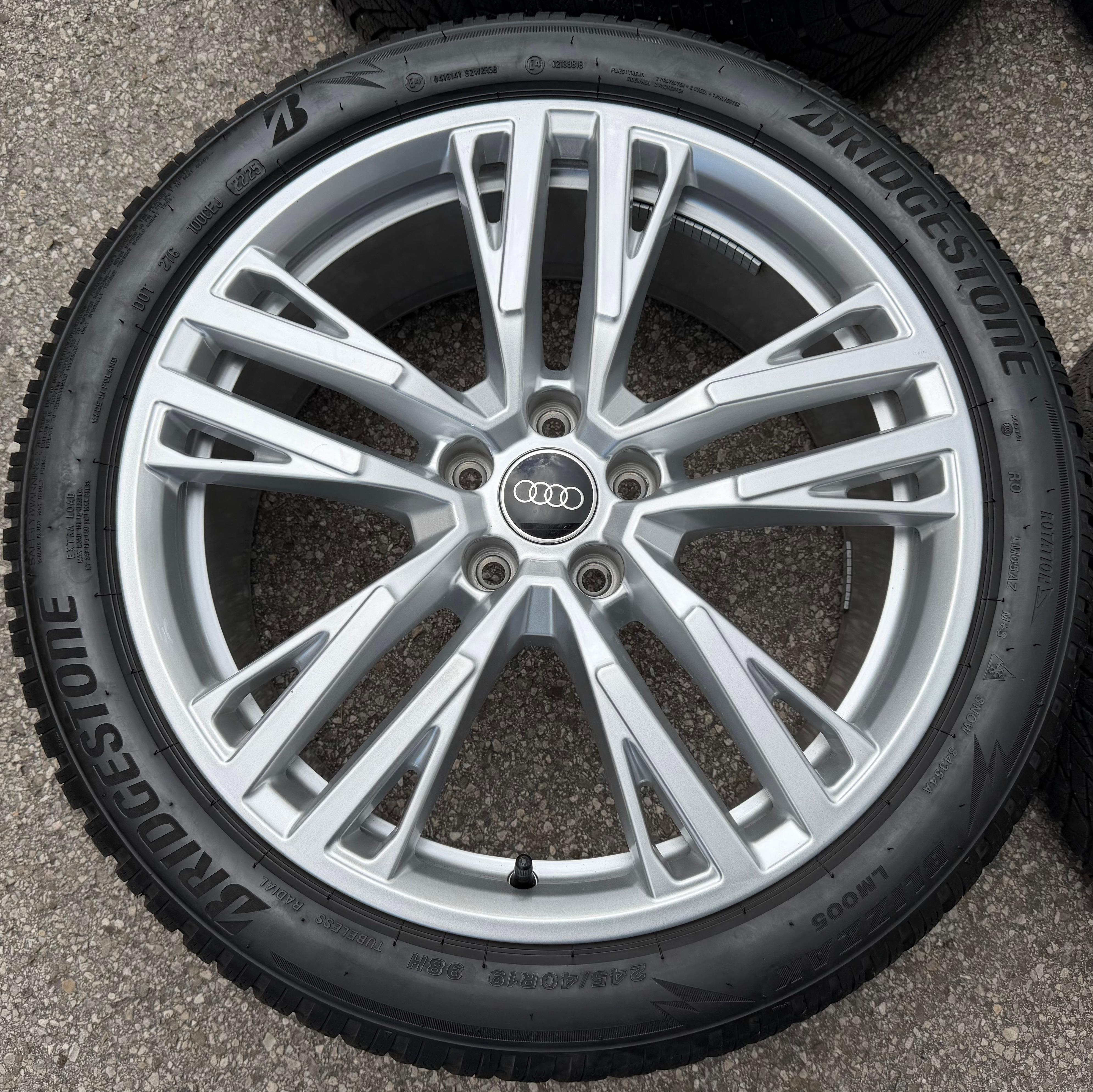 4 ruedas de invierno de aleación originales de 19" para Audi A5 S5 FU2 B10 8B3601025AS 245/40R19 98H 2025