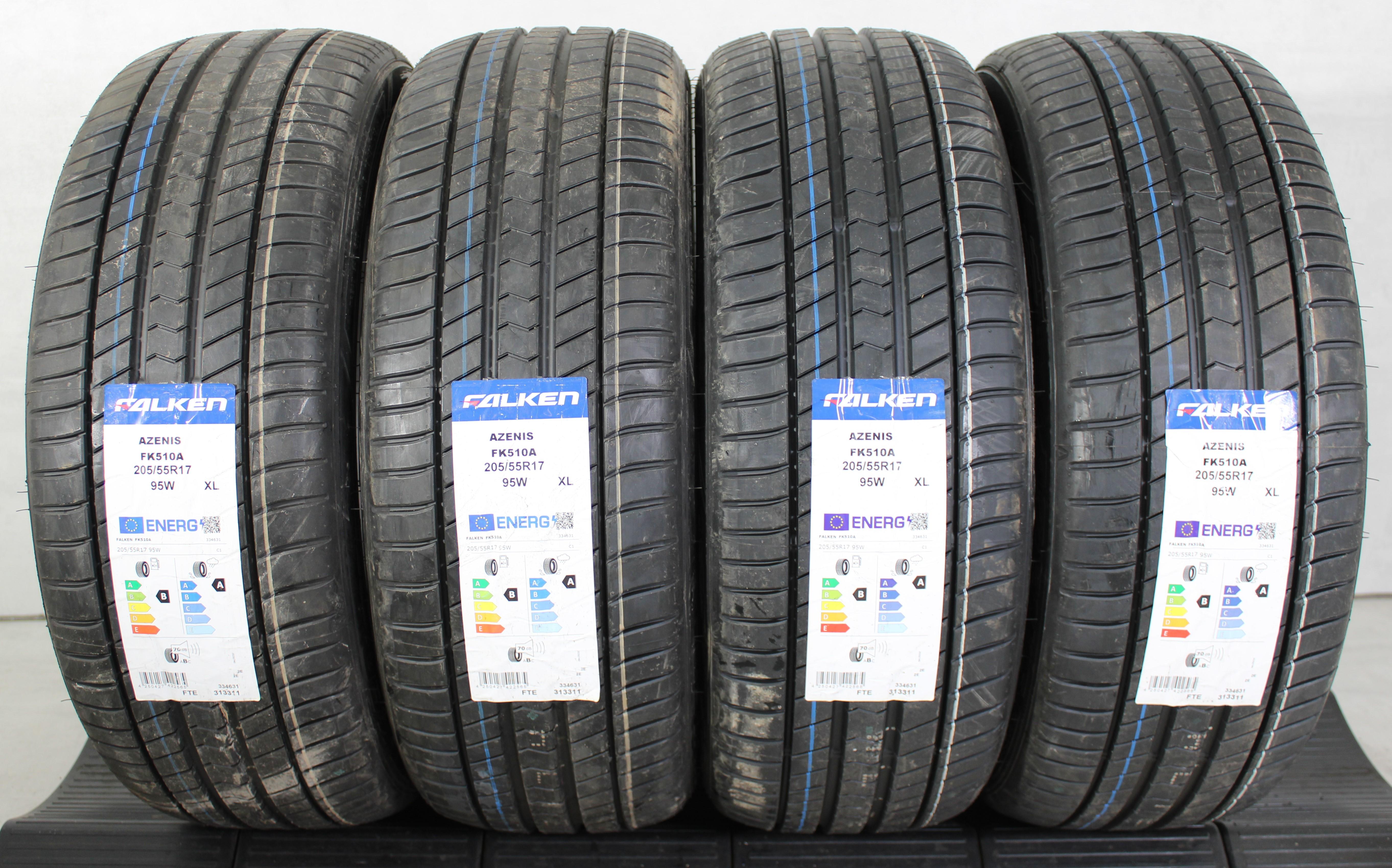 4 x 205/55R17 95W Sommerreifen Falken Azenis FK510A 2022 AO NEU Freihaus
