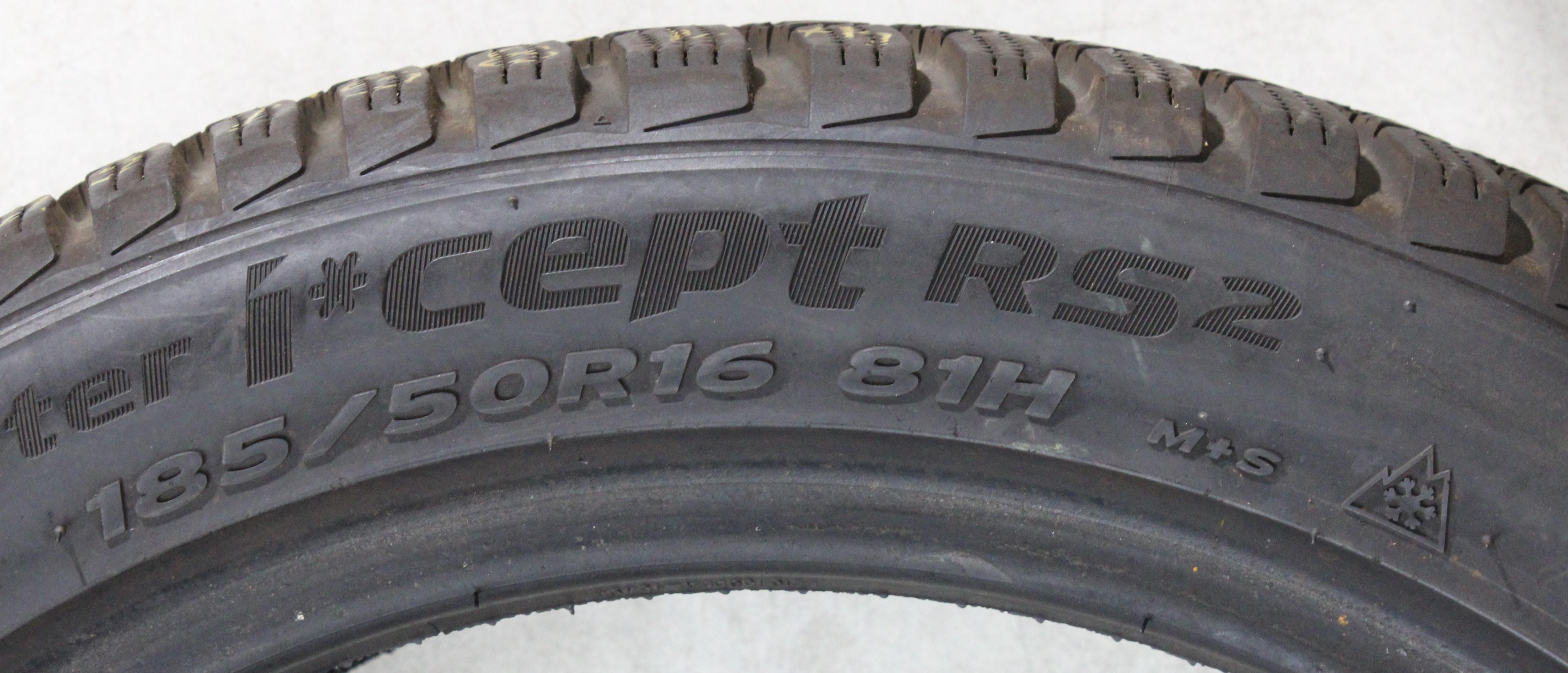 4 x 185/50R16 81T Winterreifen Hankook Winter I*Cept RS 6,5-7mm 2017
