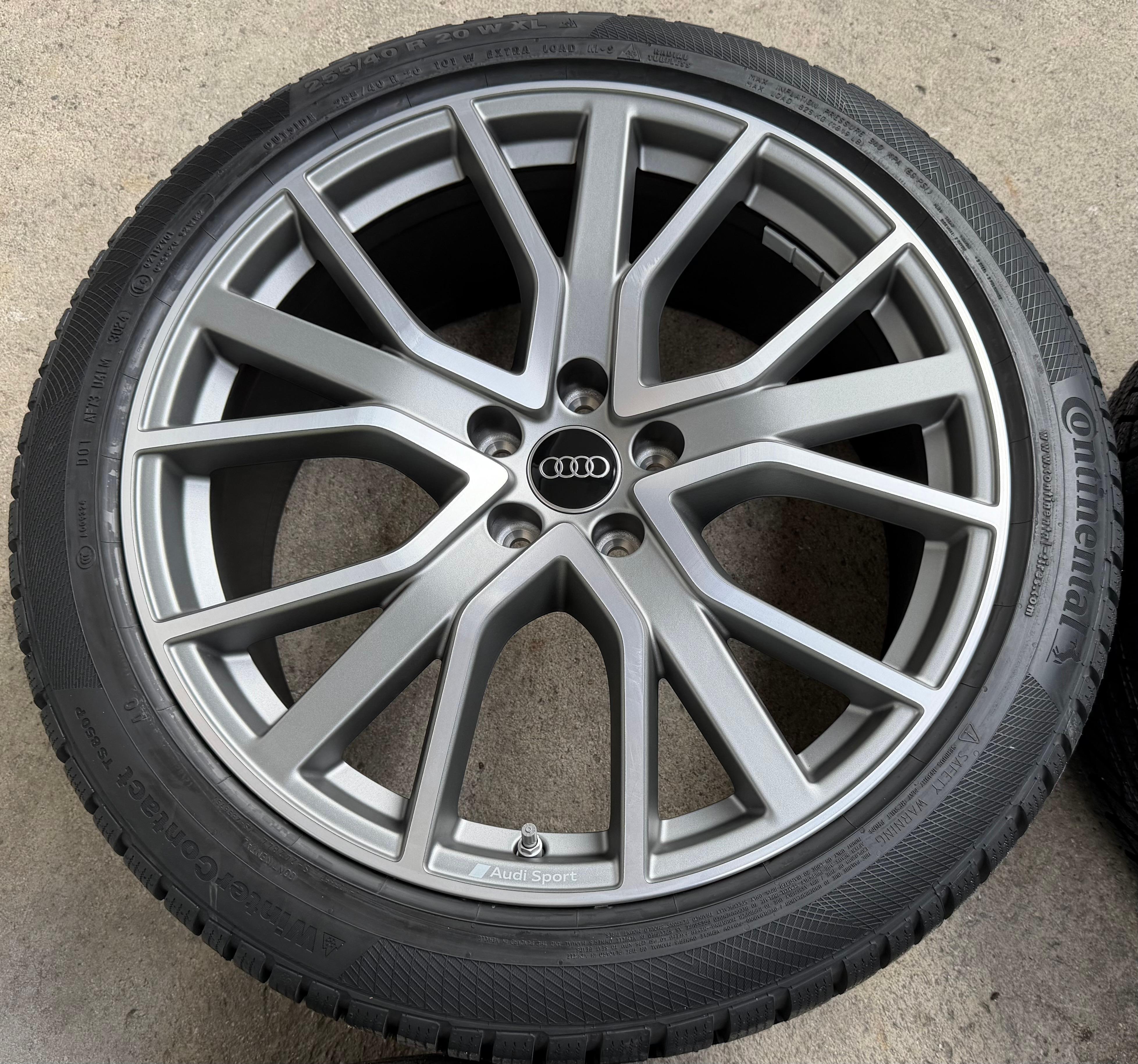 4 Original 20" Alu Winterräder Audi A6 S6 C8 4K F2 4K0601025AB 255/40R20 101W Continental NEU