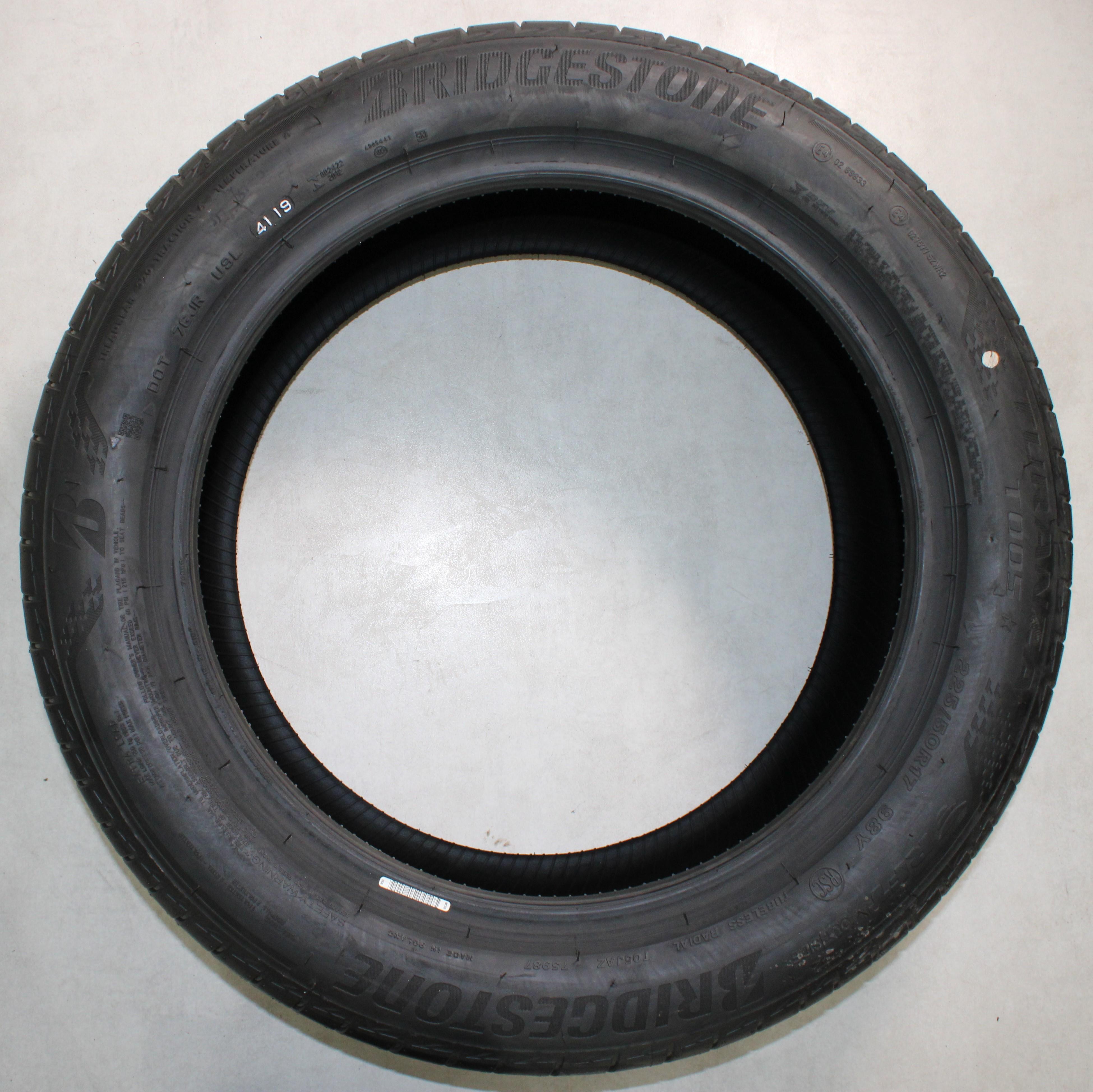 4 x 225/50R17 98Y neumáticos de verano Bridgestone Turanza T005 Runflat Full Tread 2019 * NUEVO
